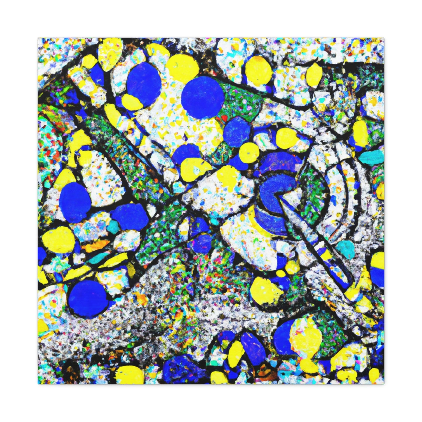 Abstract Expressionist Pointillism - Canvas