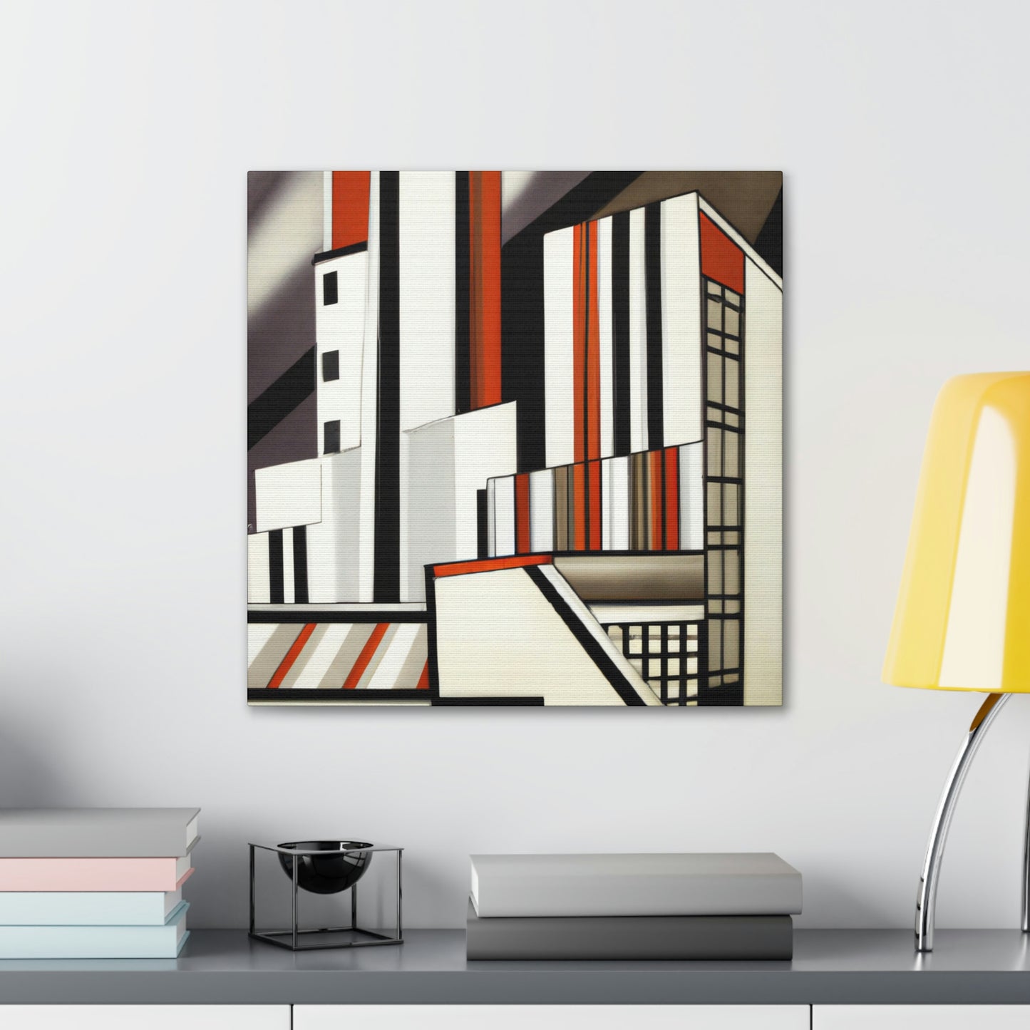 "Elegant Industrial Symmetry" - Canvas