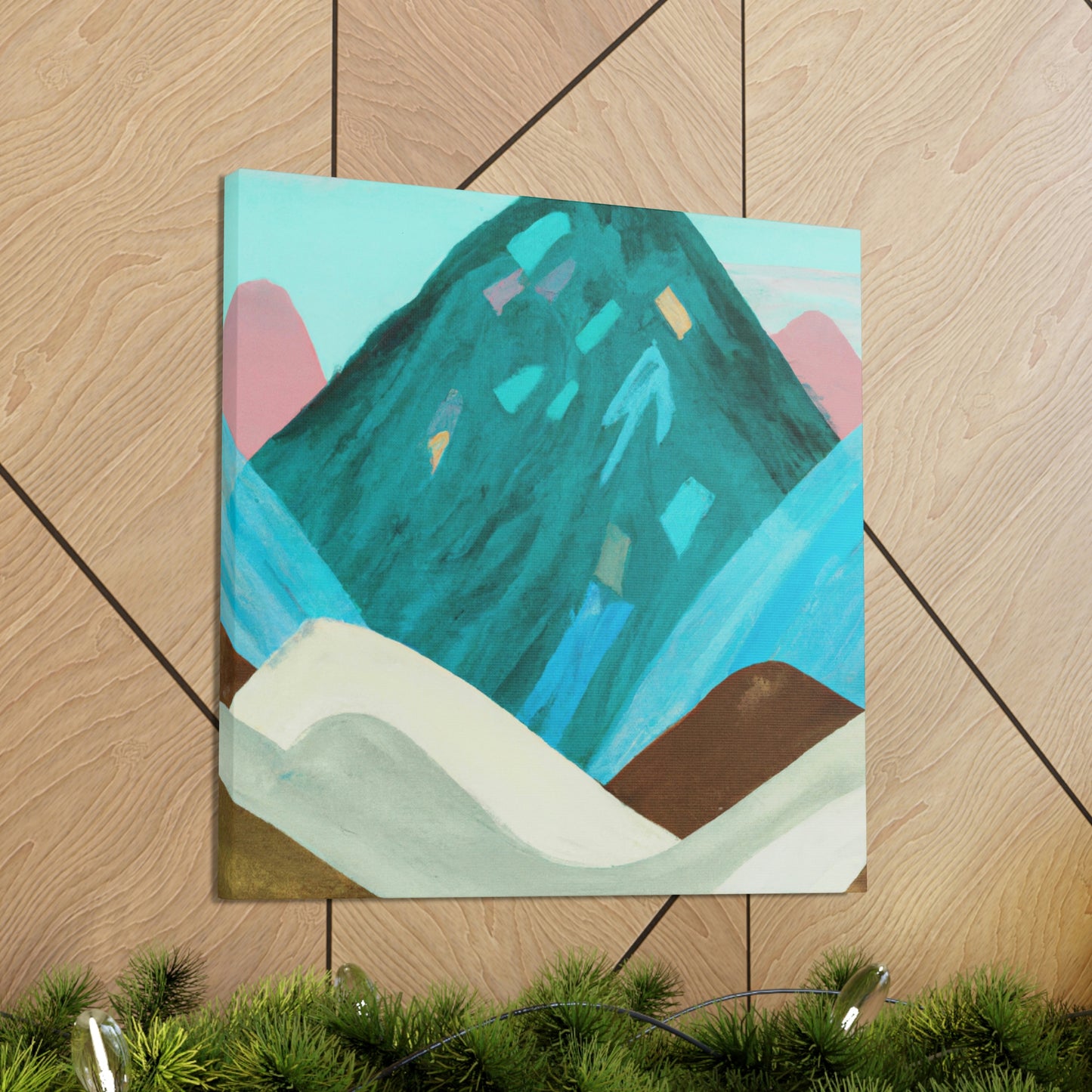 "Mountain Stillness Peaceful" - Canvas