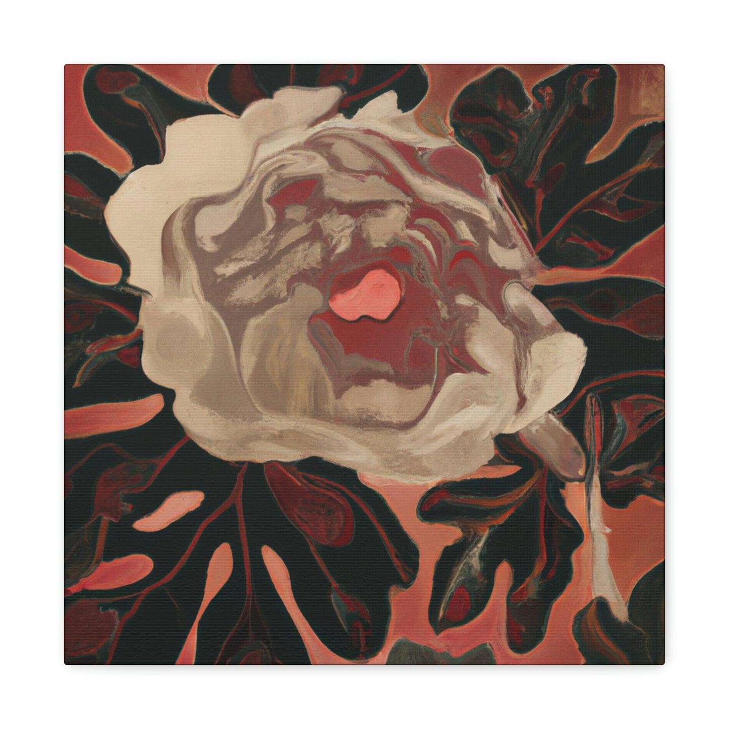 "Peony in Petals" - Canvas