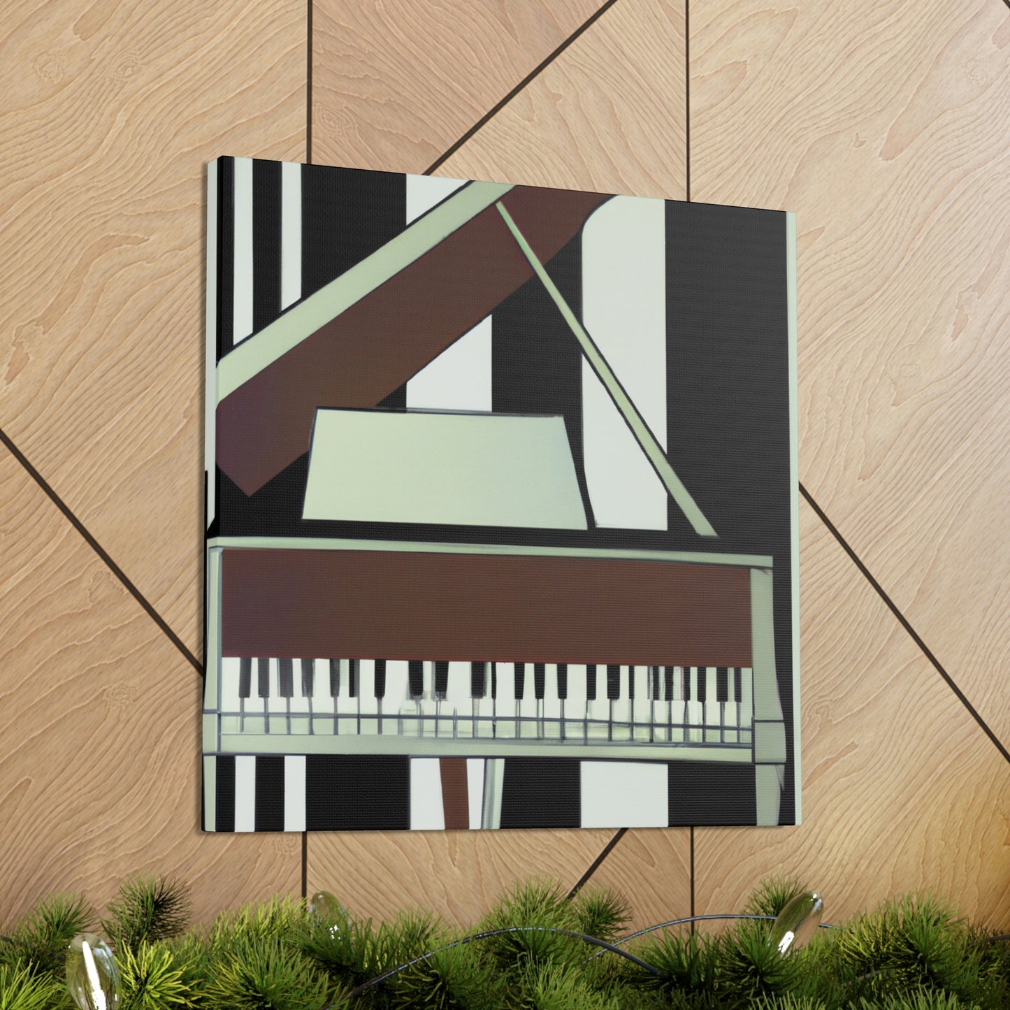 "Piano's Artful Cadence" - Canvas