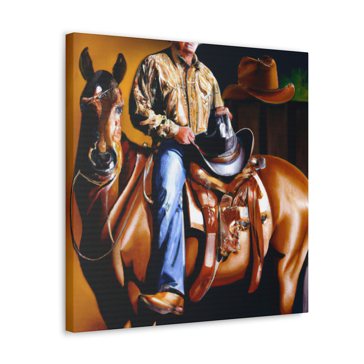 Saddle in High Detail - Canvas