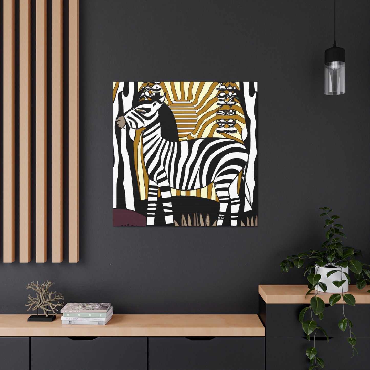 "Zebra's Glorious Strides" - Canvas