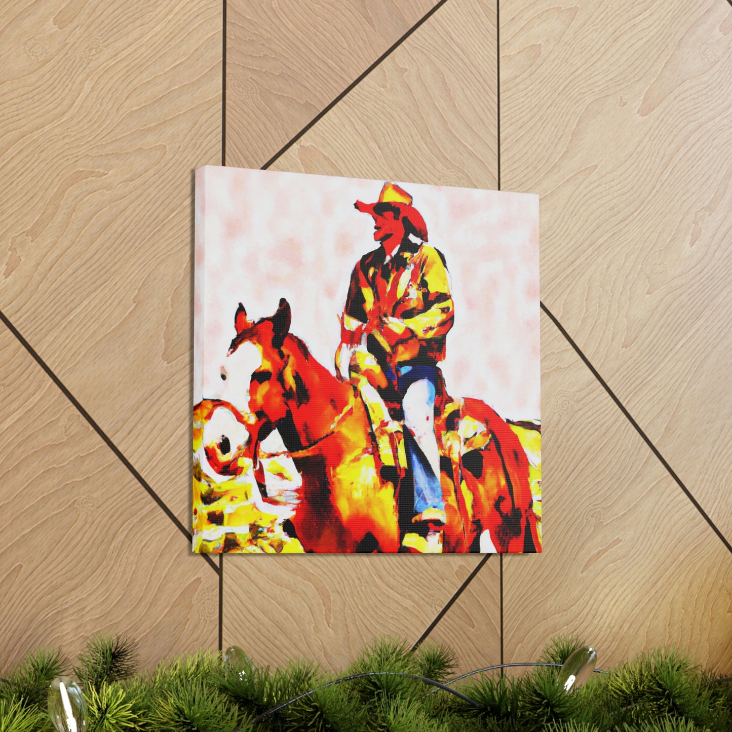 Pony Express Triumphant. - Canvas