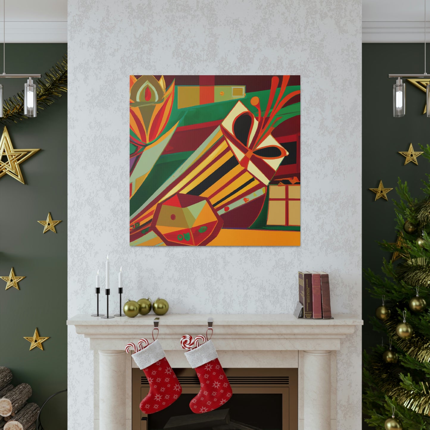 Presents in Art Deco - Canvas