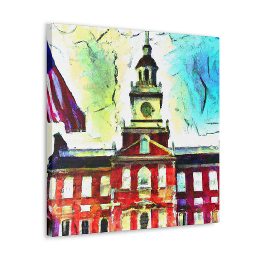 Independence Hall Reflected - Canvas