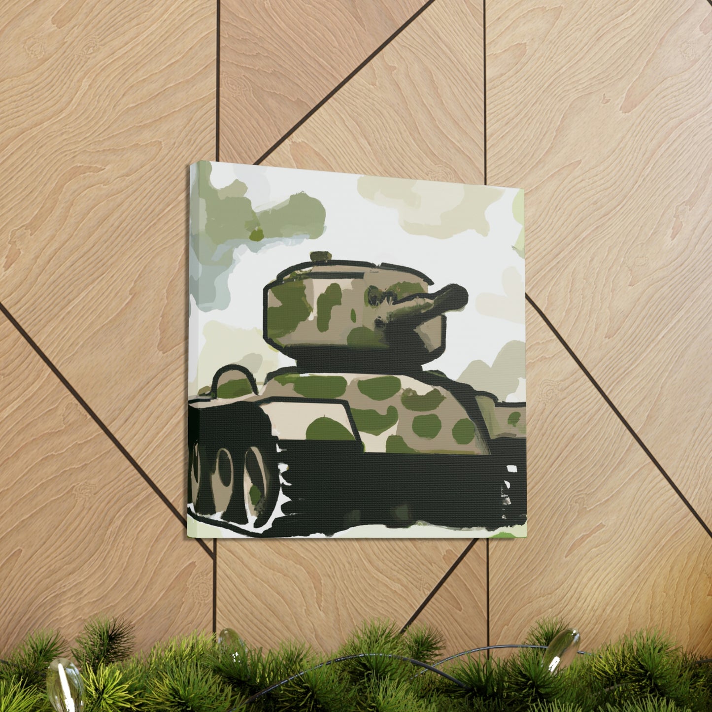 "Tank in Turmoil 1945" - Canvas