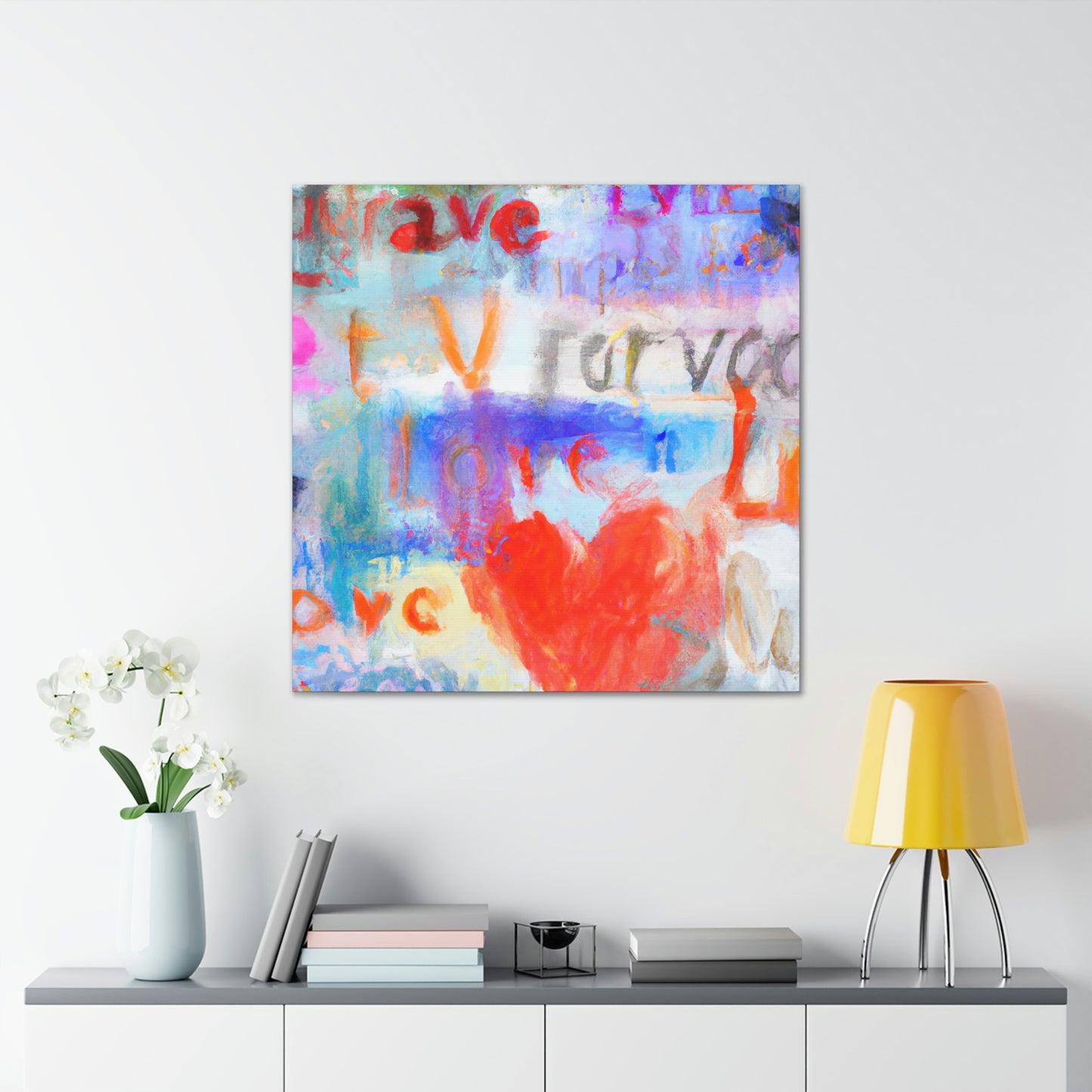 Love Letters in Hues - Canvas