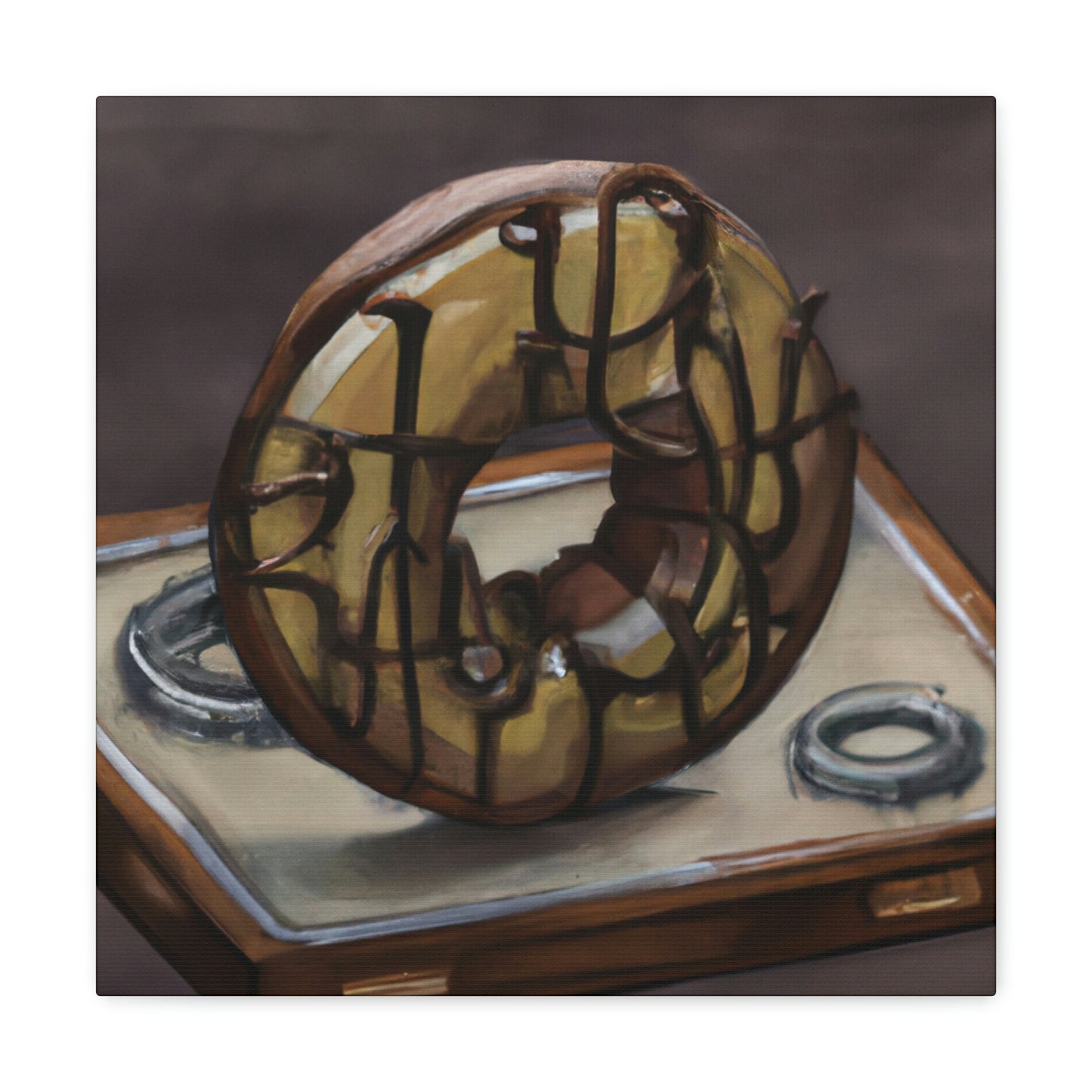 "The Steamy Doughnut Shop" - Canvas