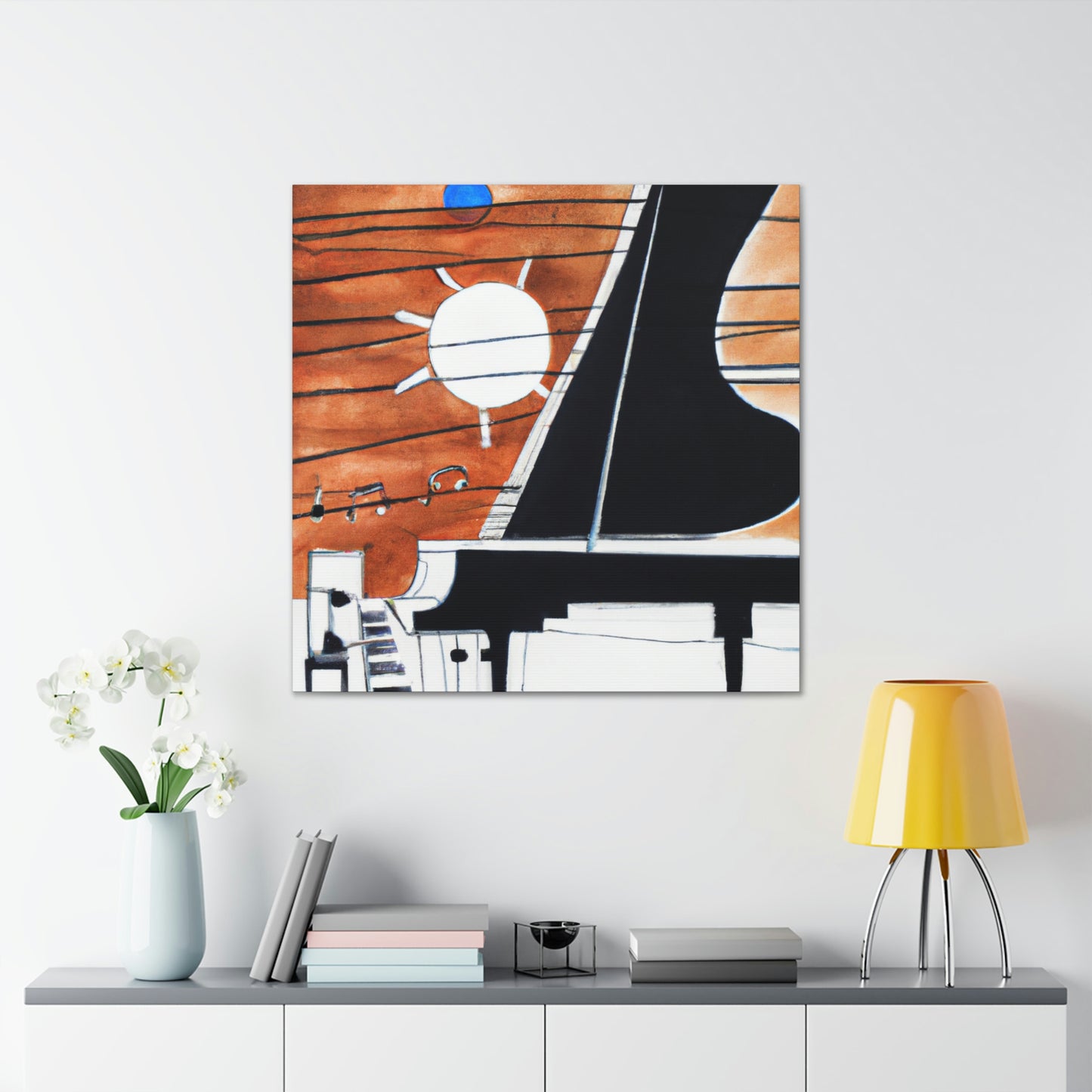 "Piano at Midnight Sonata" - Canvas