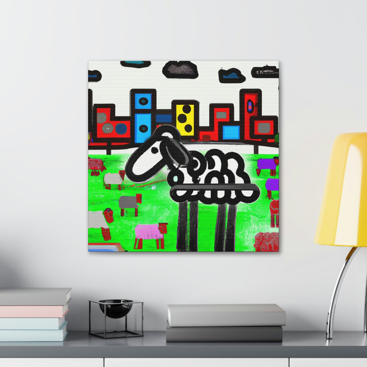 Sheep in Dreamscape - Canvas