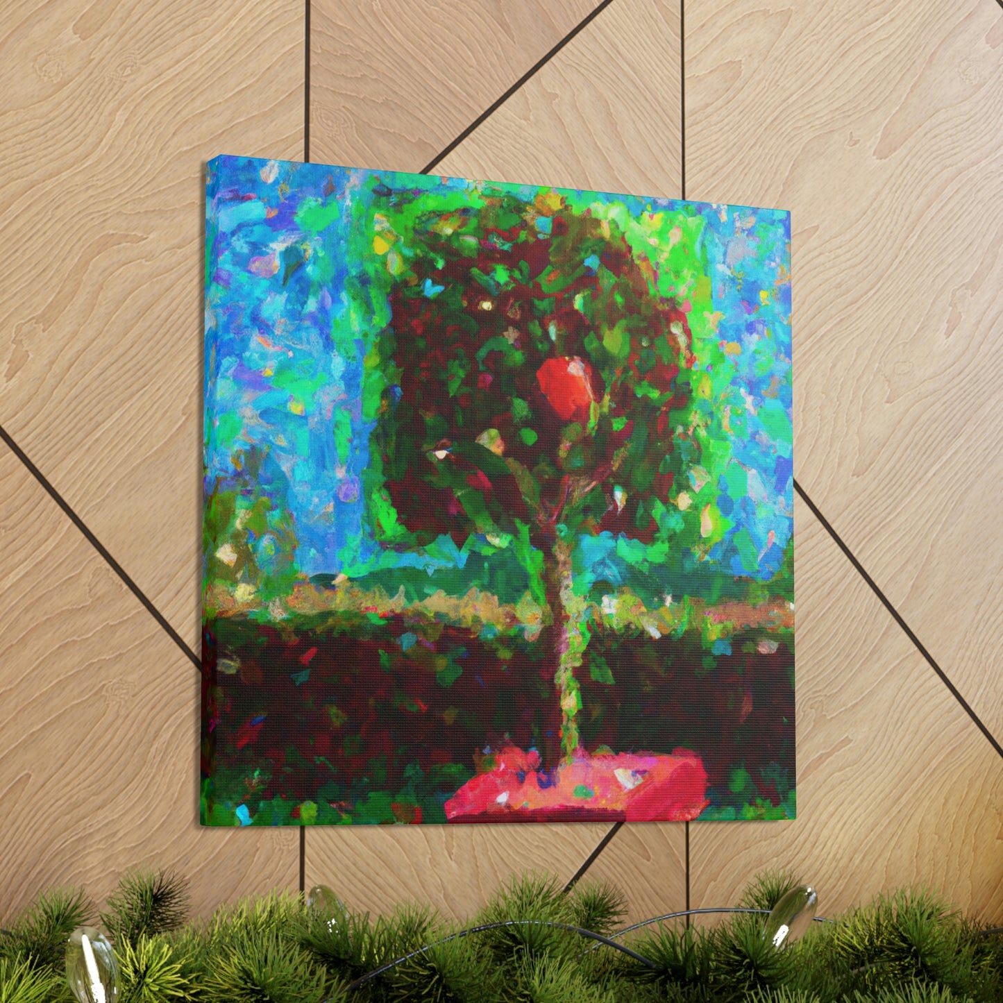 "Apple Tree Harvest Joy" - Canvas