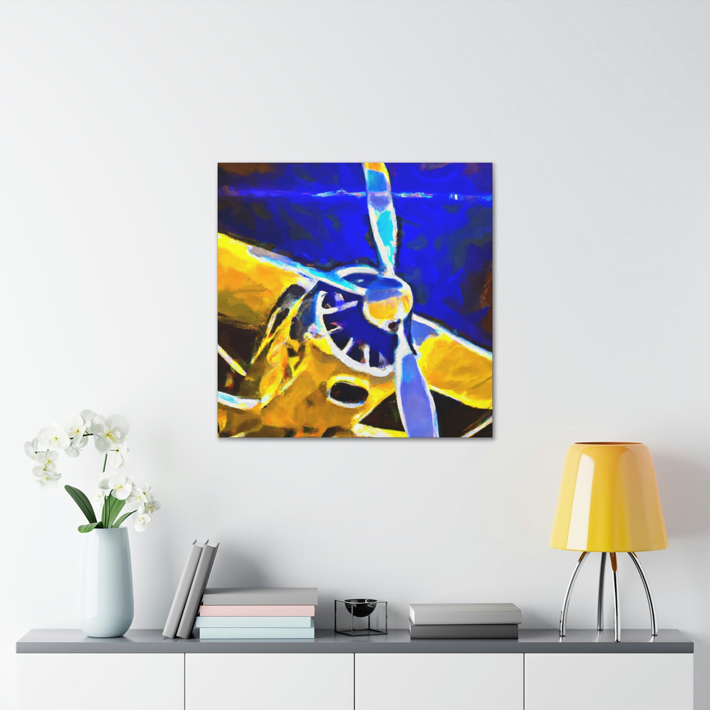 Vintage Airplane Reverie - Canvas