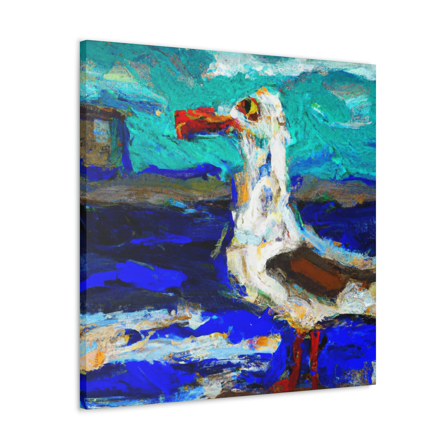 "Seagulls on the Beach" - Canvas