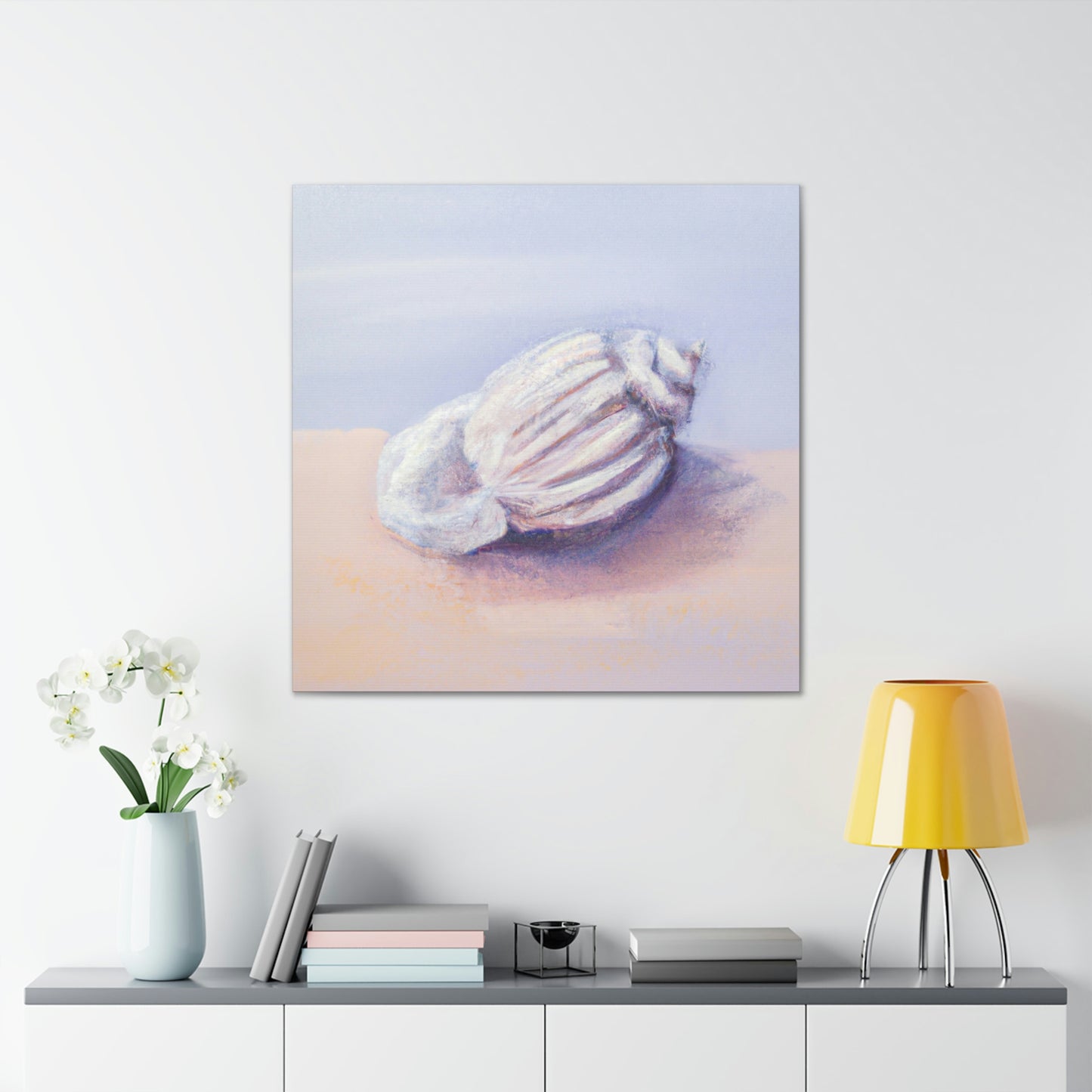 "Seashell in Moonlight" - Canvas