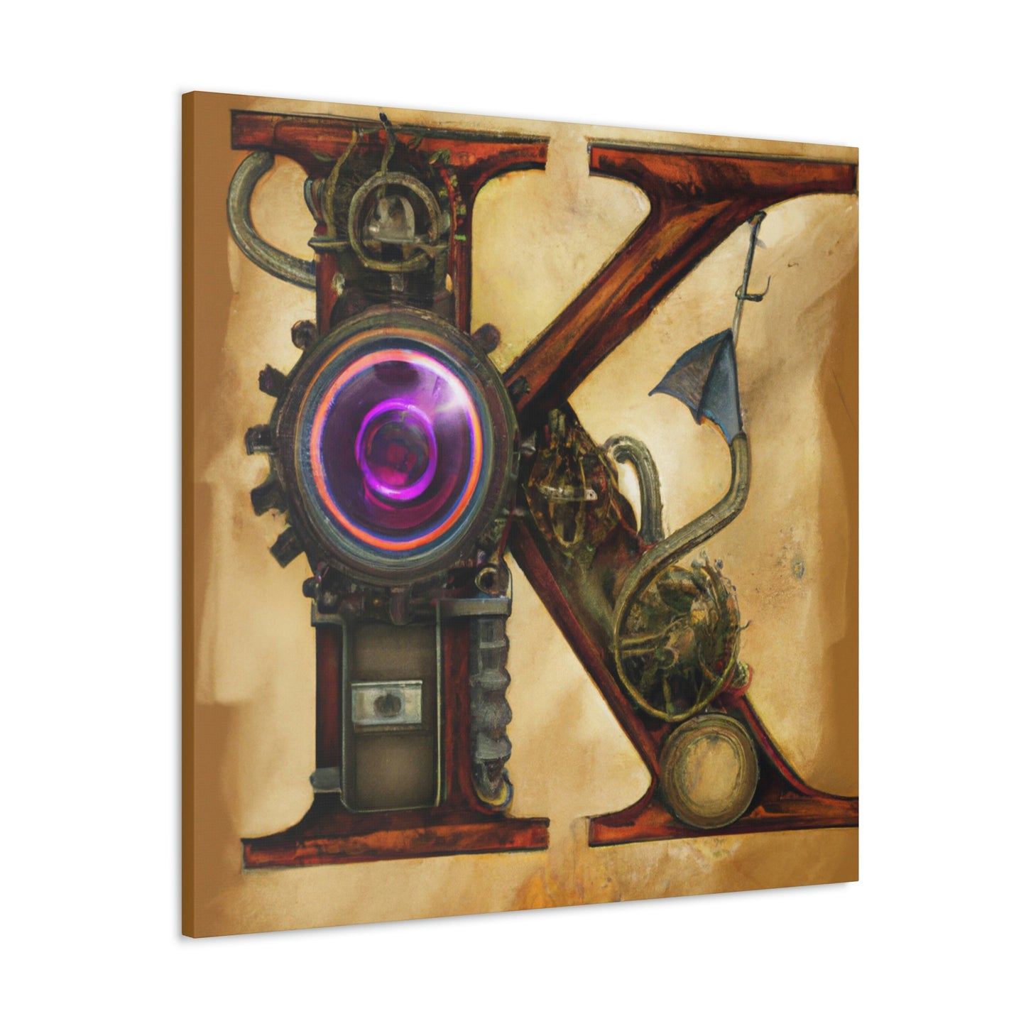 "Steampunk K. Portrait" - Canvas