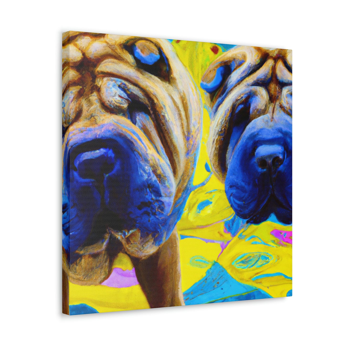 Sleeping Shar Pei Dream - Canvas