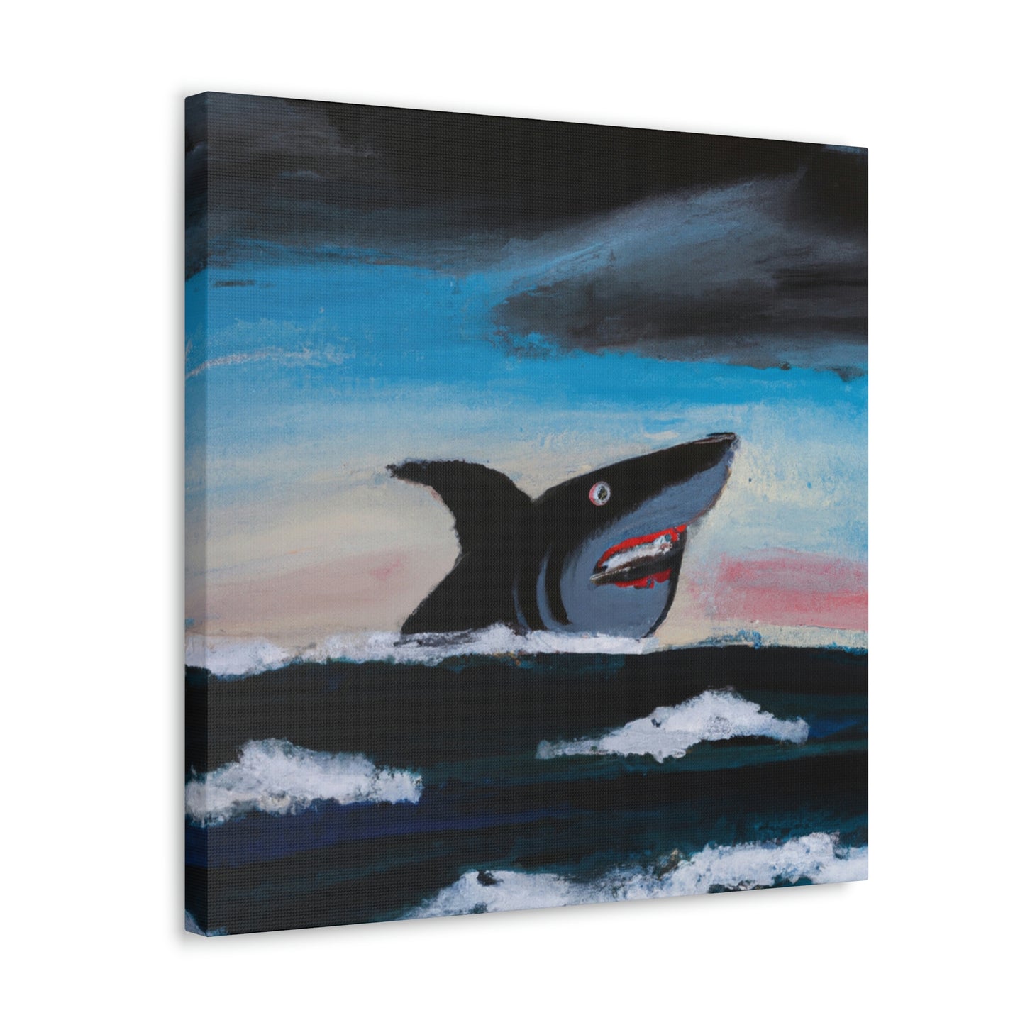 Shark in Abstract Vision - Canvas