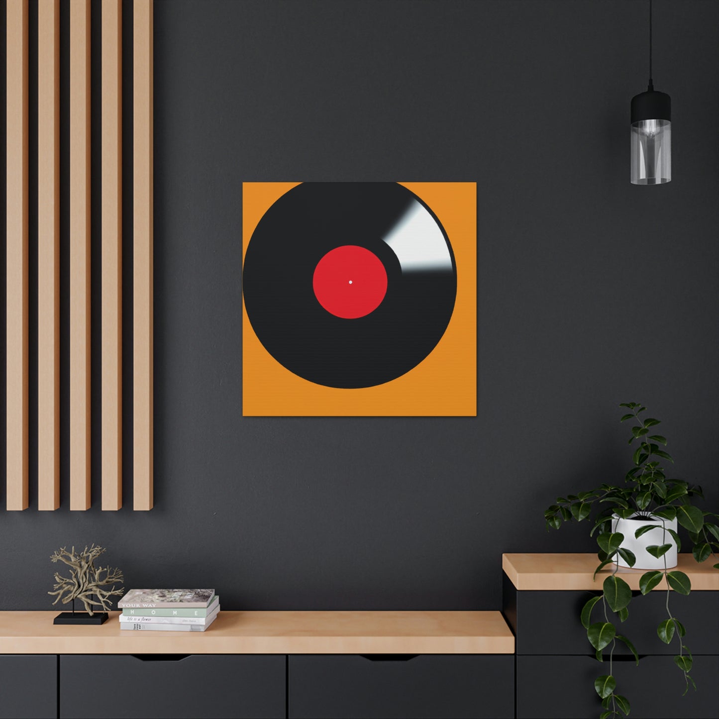 Vinyl Story Told Minimally - Canvas