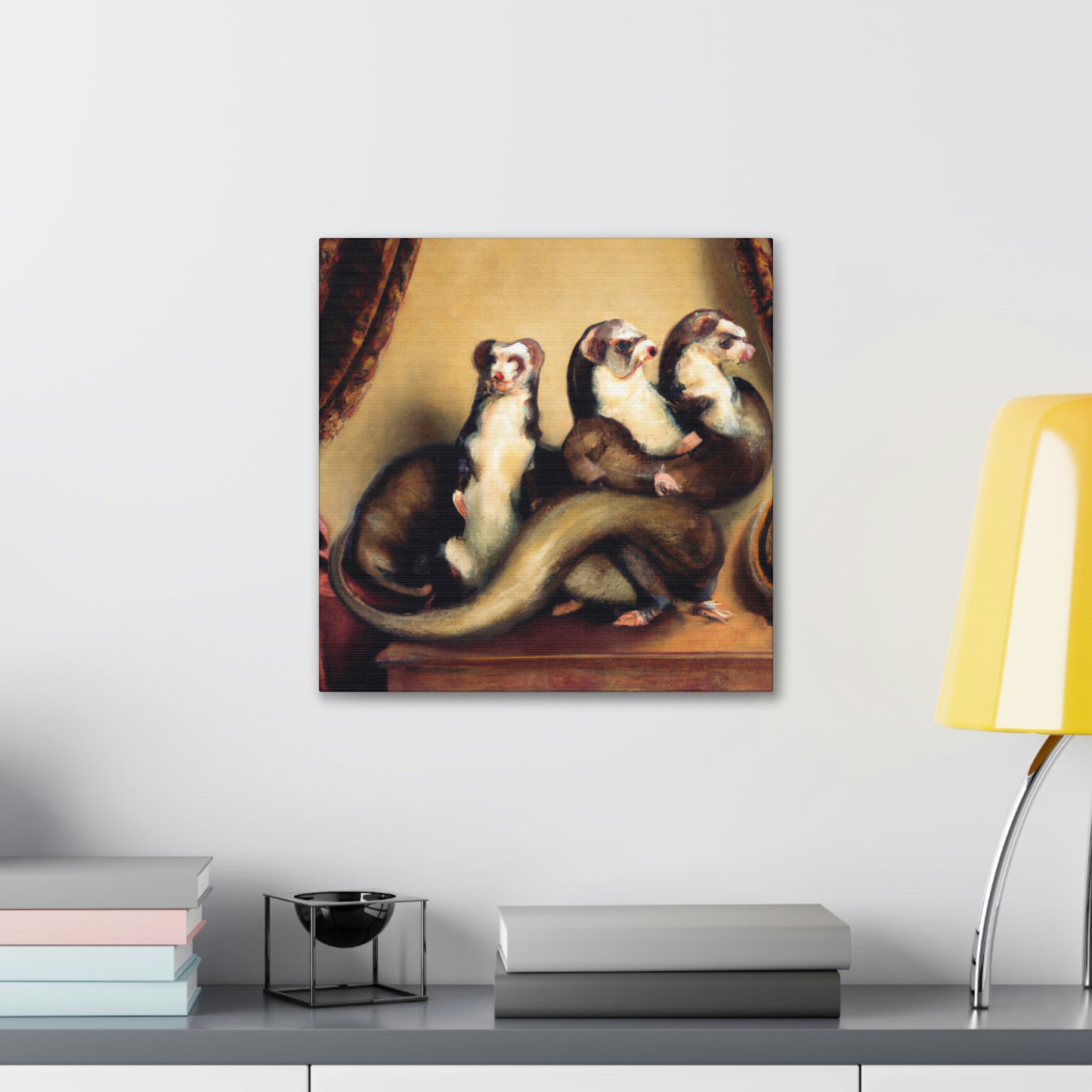 Ferrets in Baroque - Canvas