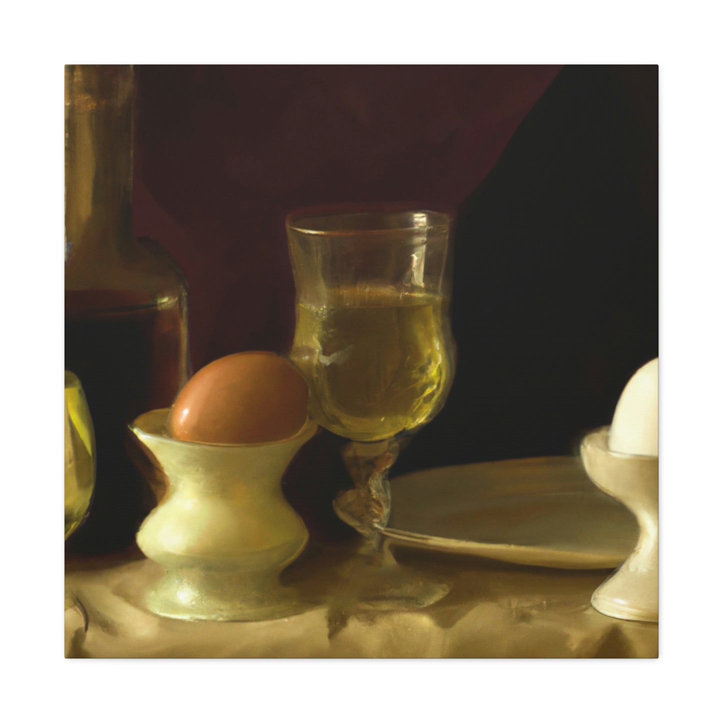 Still Life with Eggs - Canvas