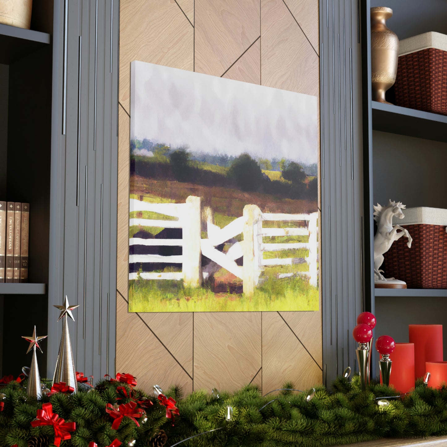 "Fence in the Barnyard" - Canvas