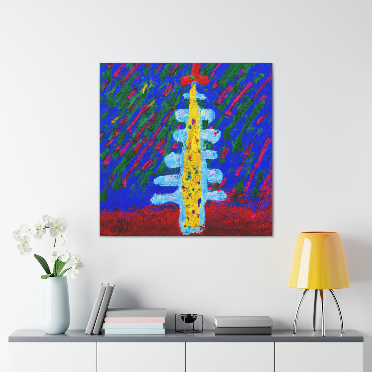 Christmas Tree Reflection - Canvas