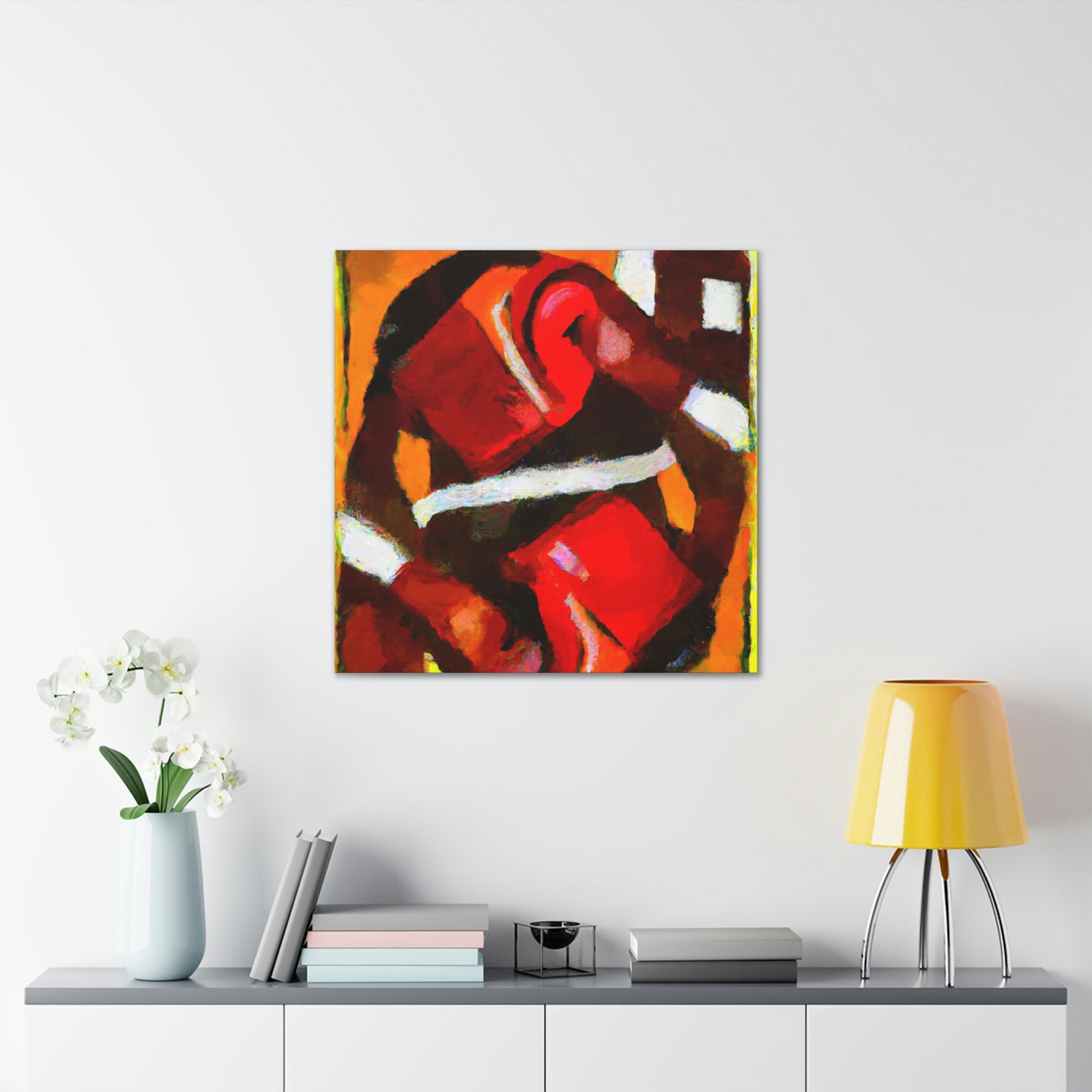 "Boxing in Abstract Form" - Canvas