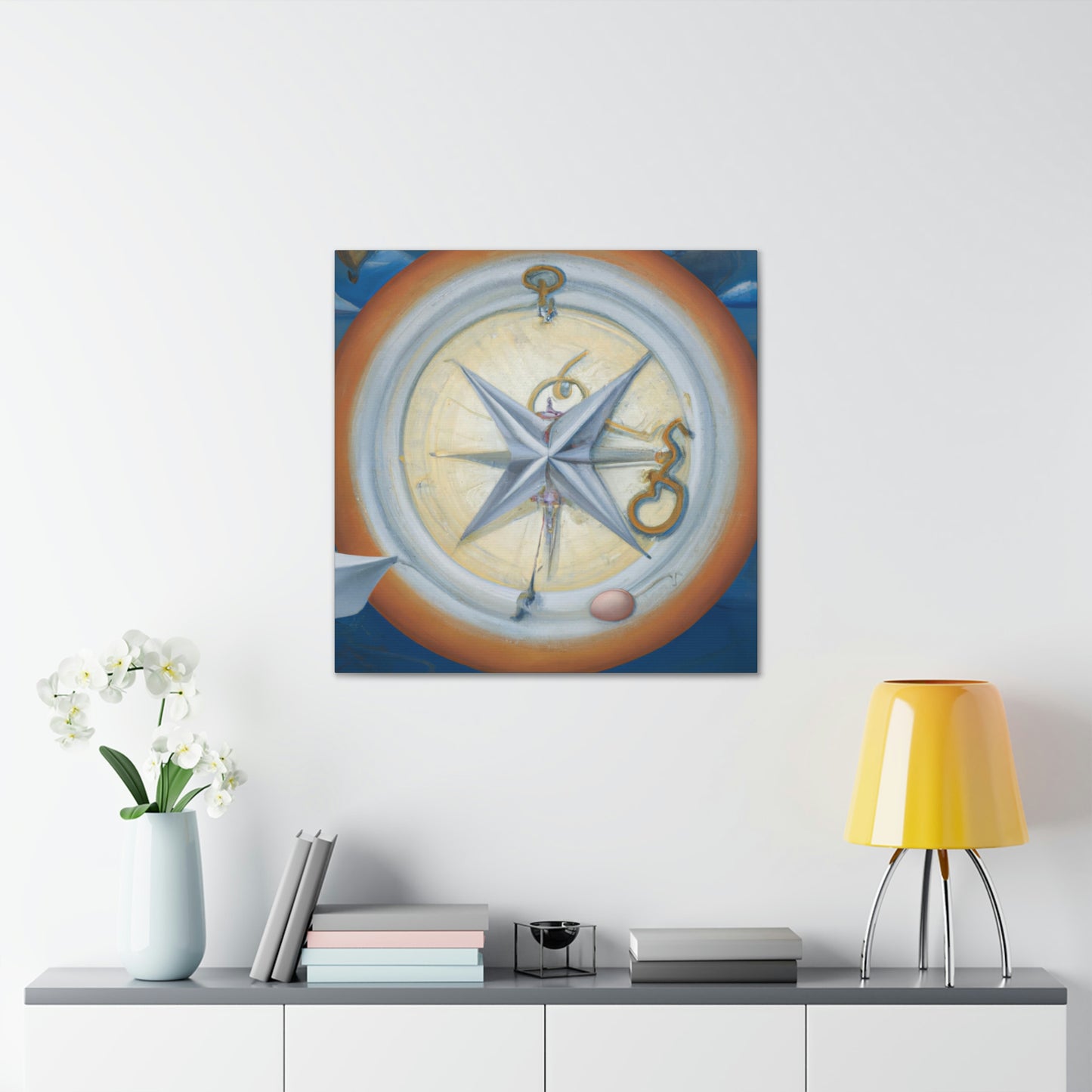 "Compass in Minimalism" - Canvas