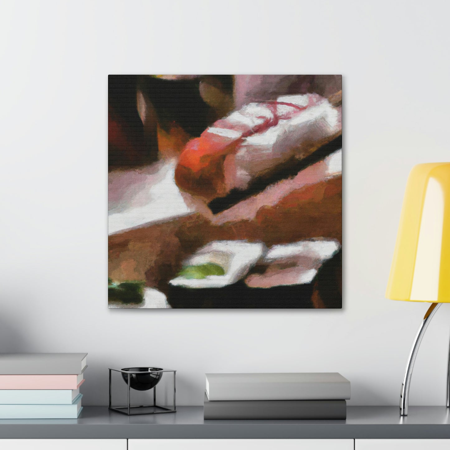 Sushi's Digital Brilliance - Canvas