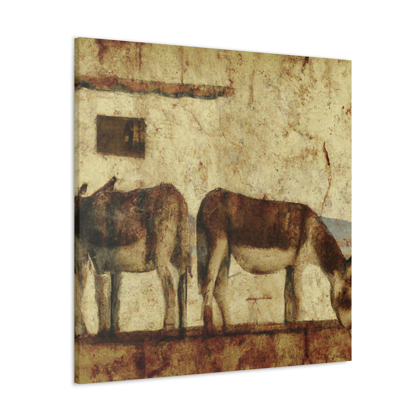 "Donkey in Deco Style" - Canvas