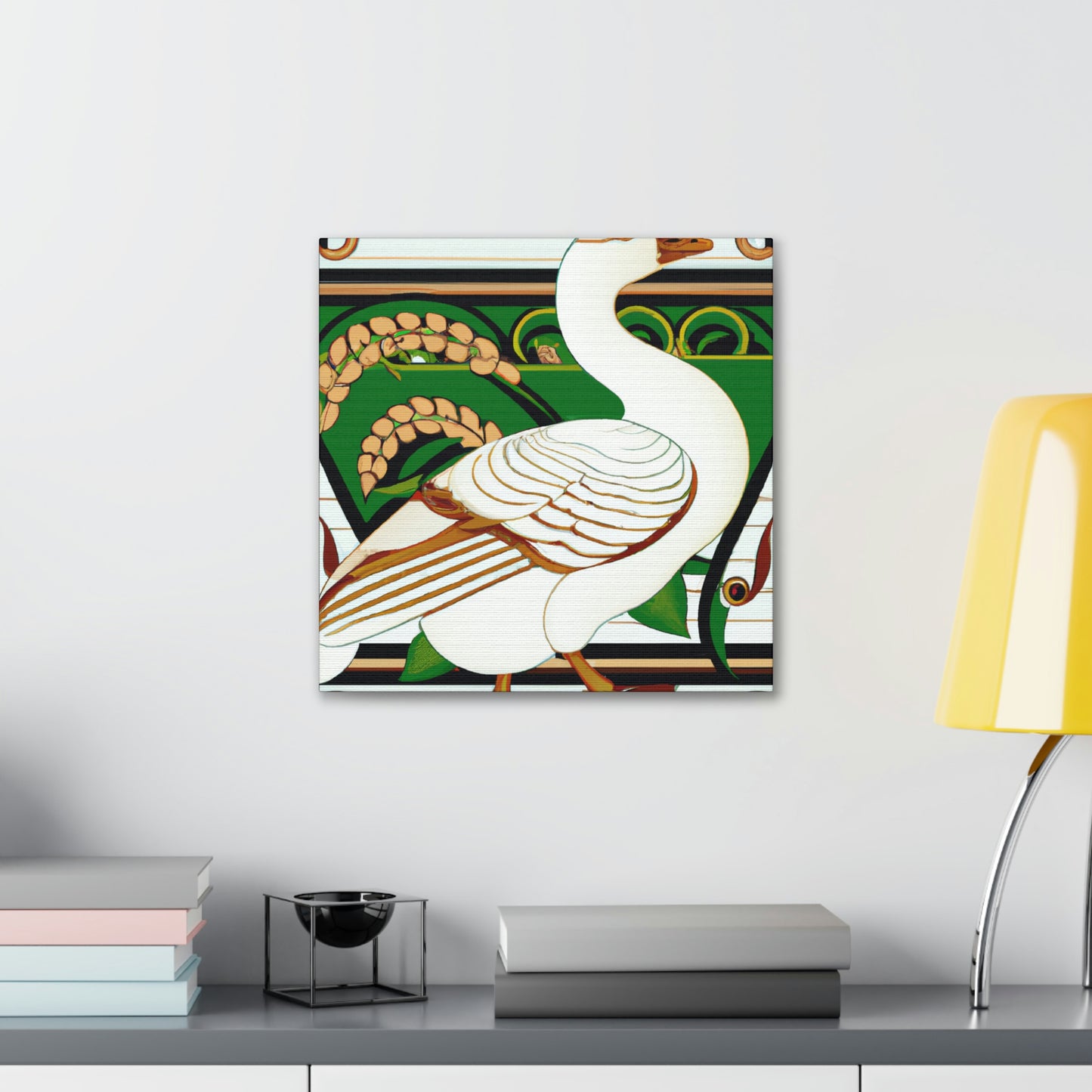 "Goose of Art Nouveau" - Canvas