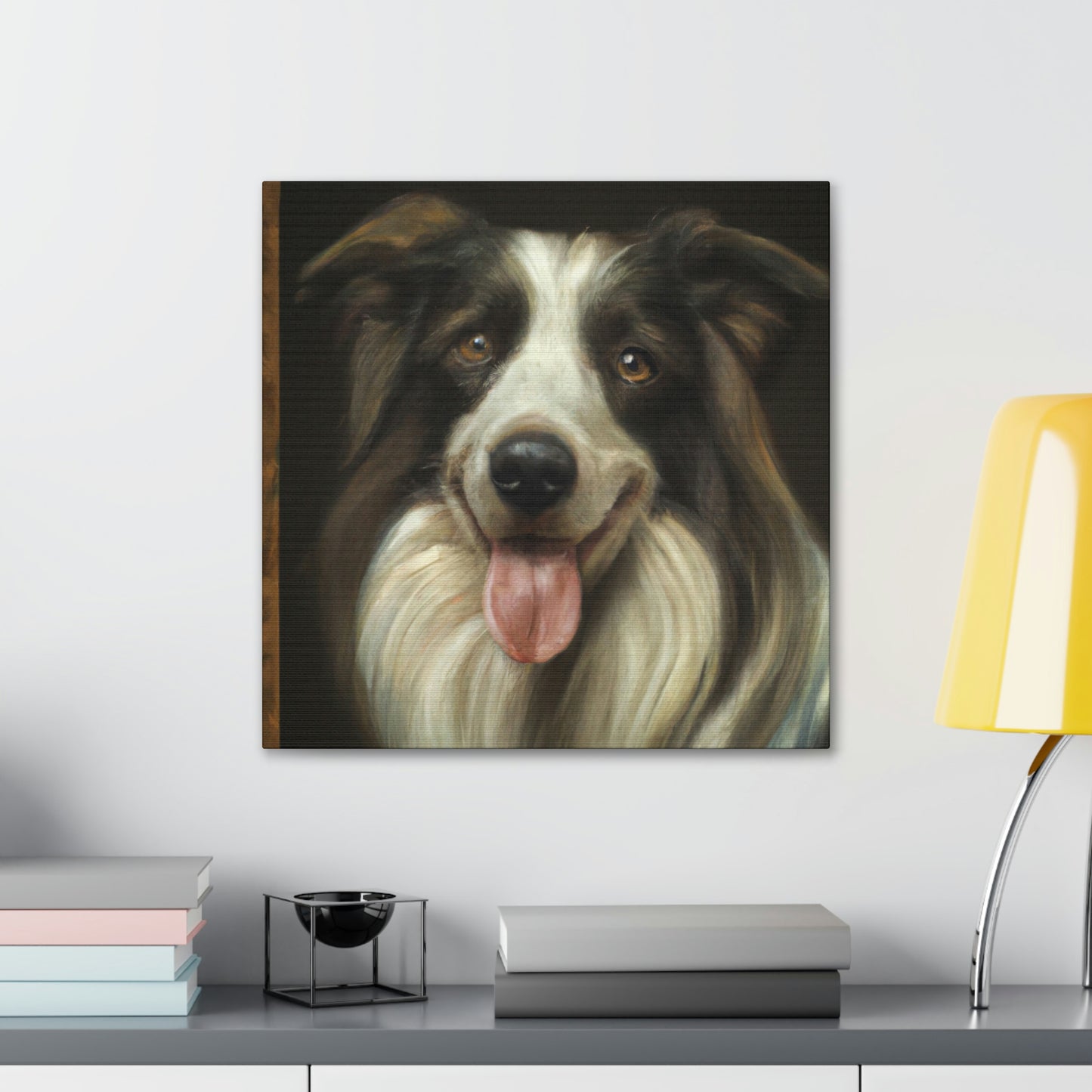 "Collie at Dusk Grandeur" - Canvas