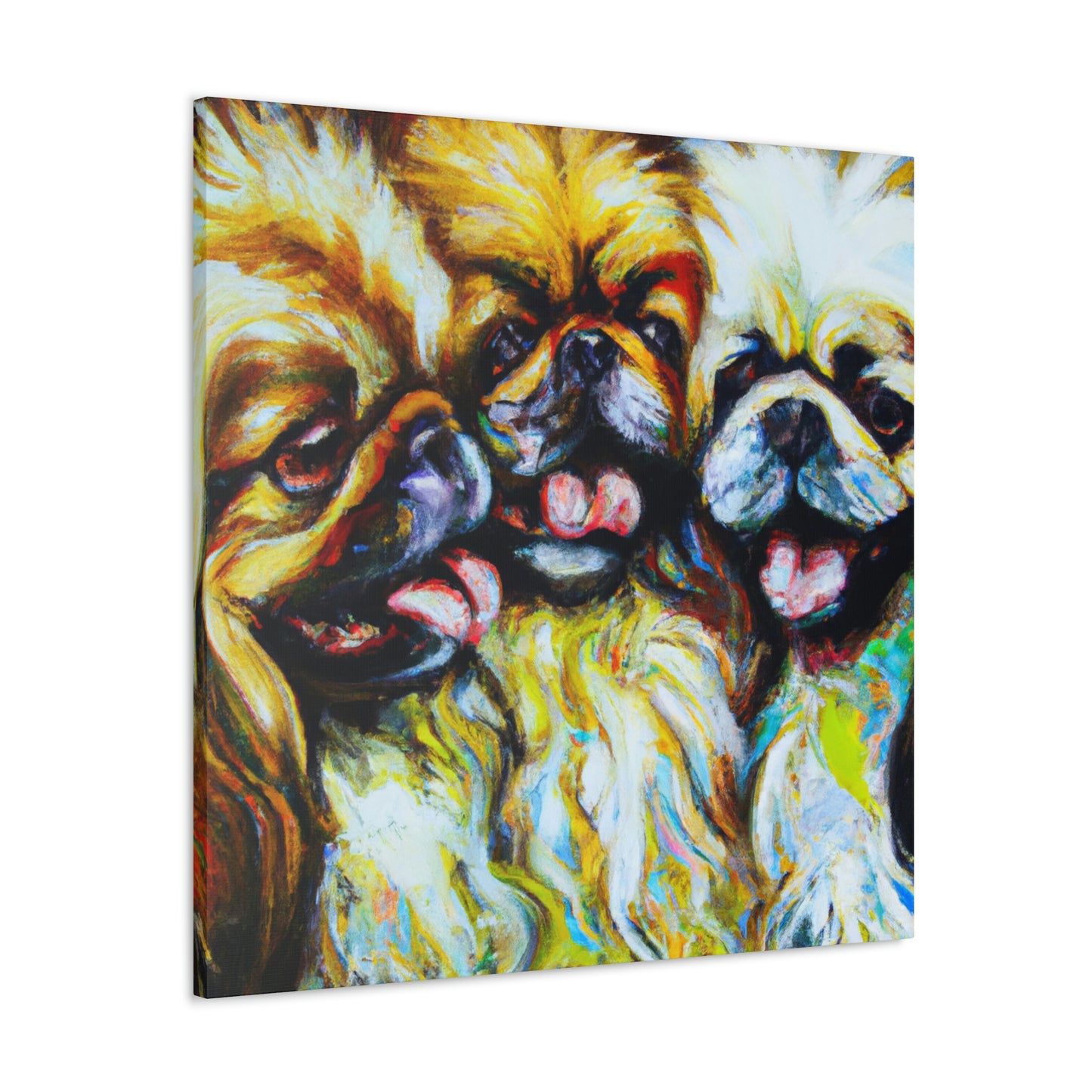 Pekingese Pride Expressionism - Canvas