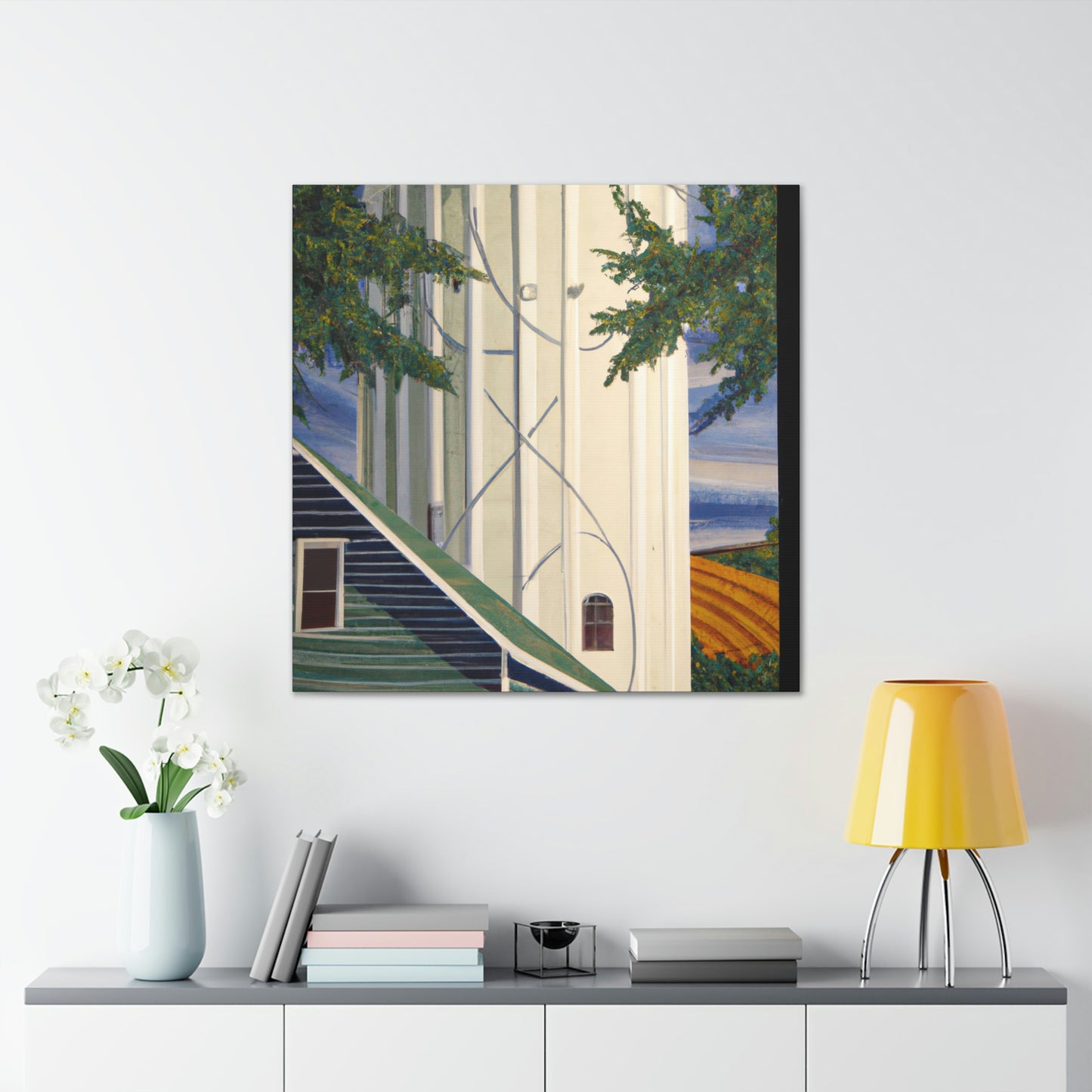 "Silo's Rustic Beauty" - Canvas