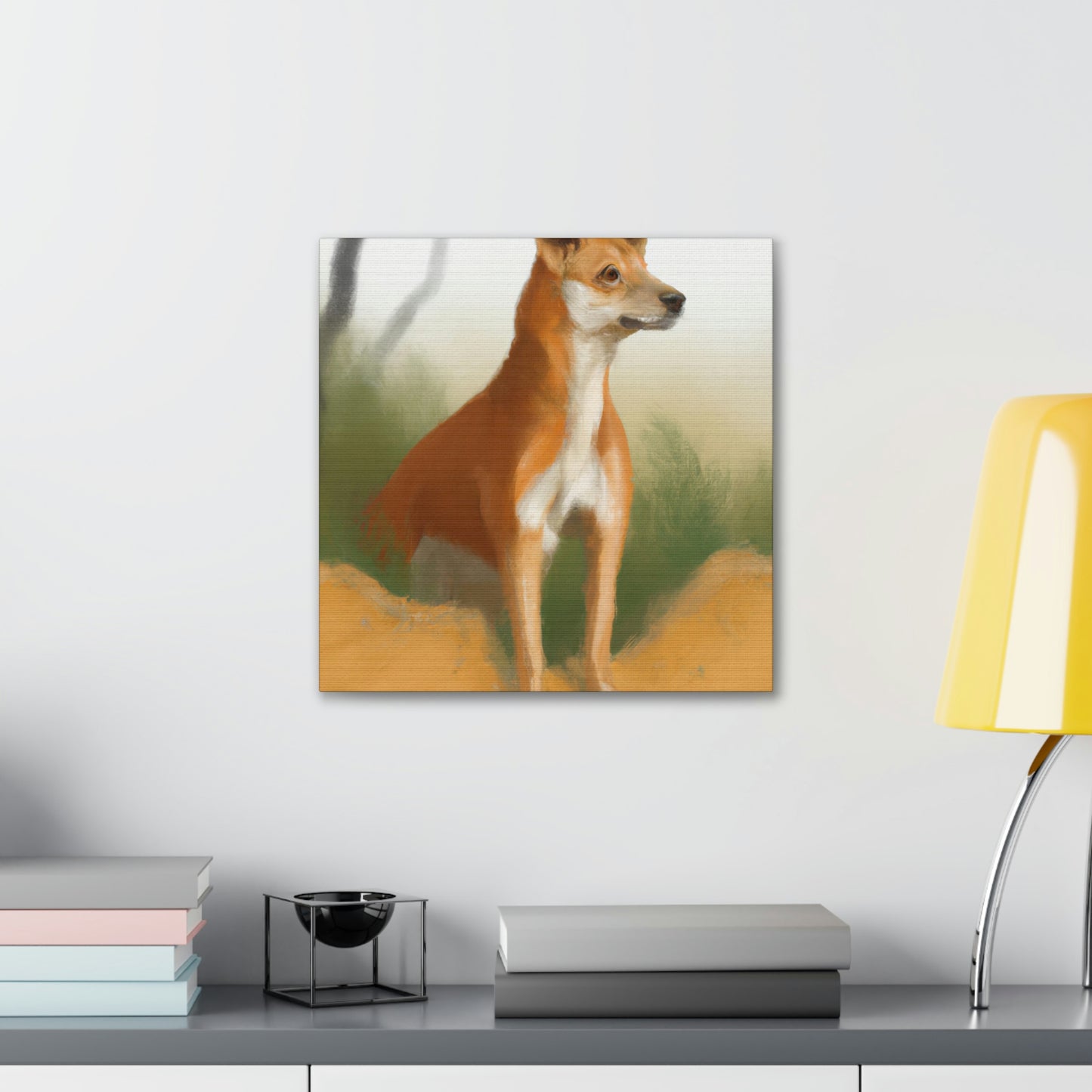 Dingo in the Outback - Canvas