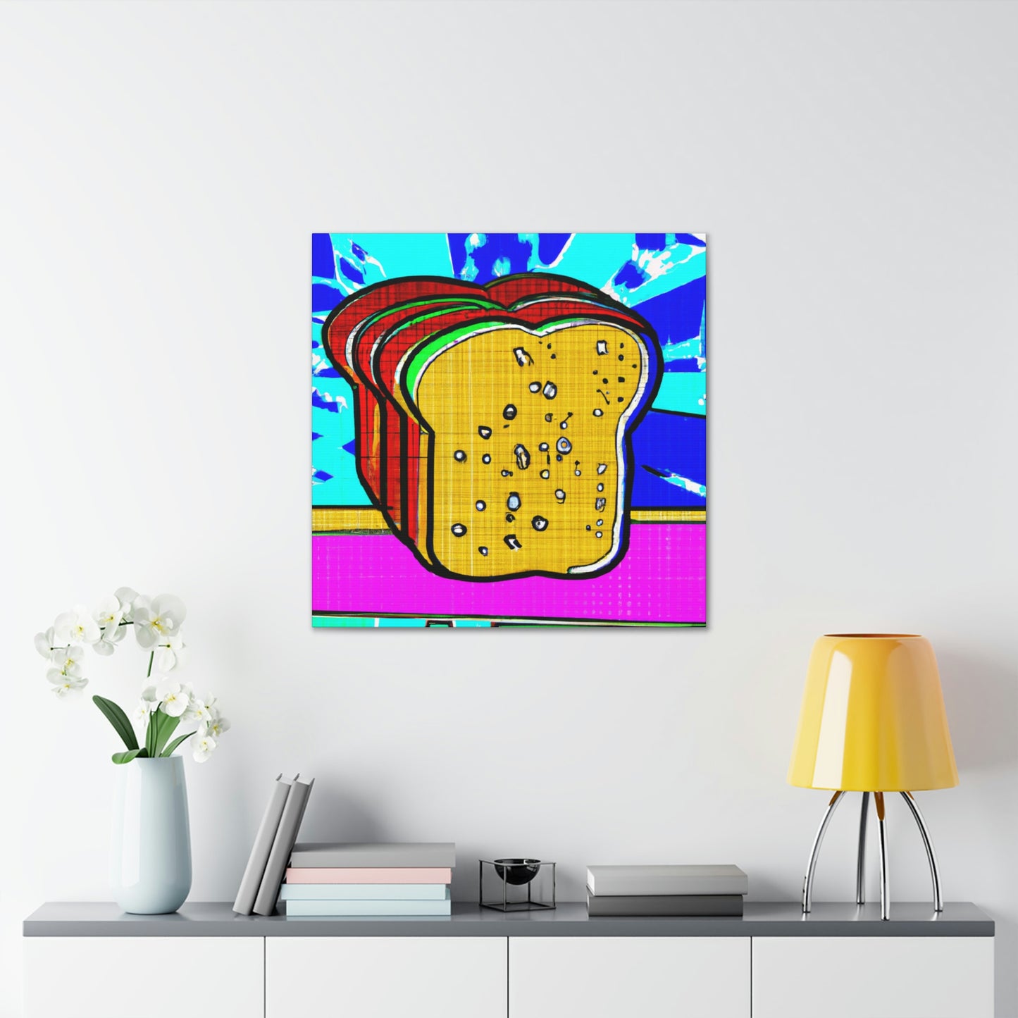 Bread in Pop Art - Canvas