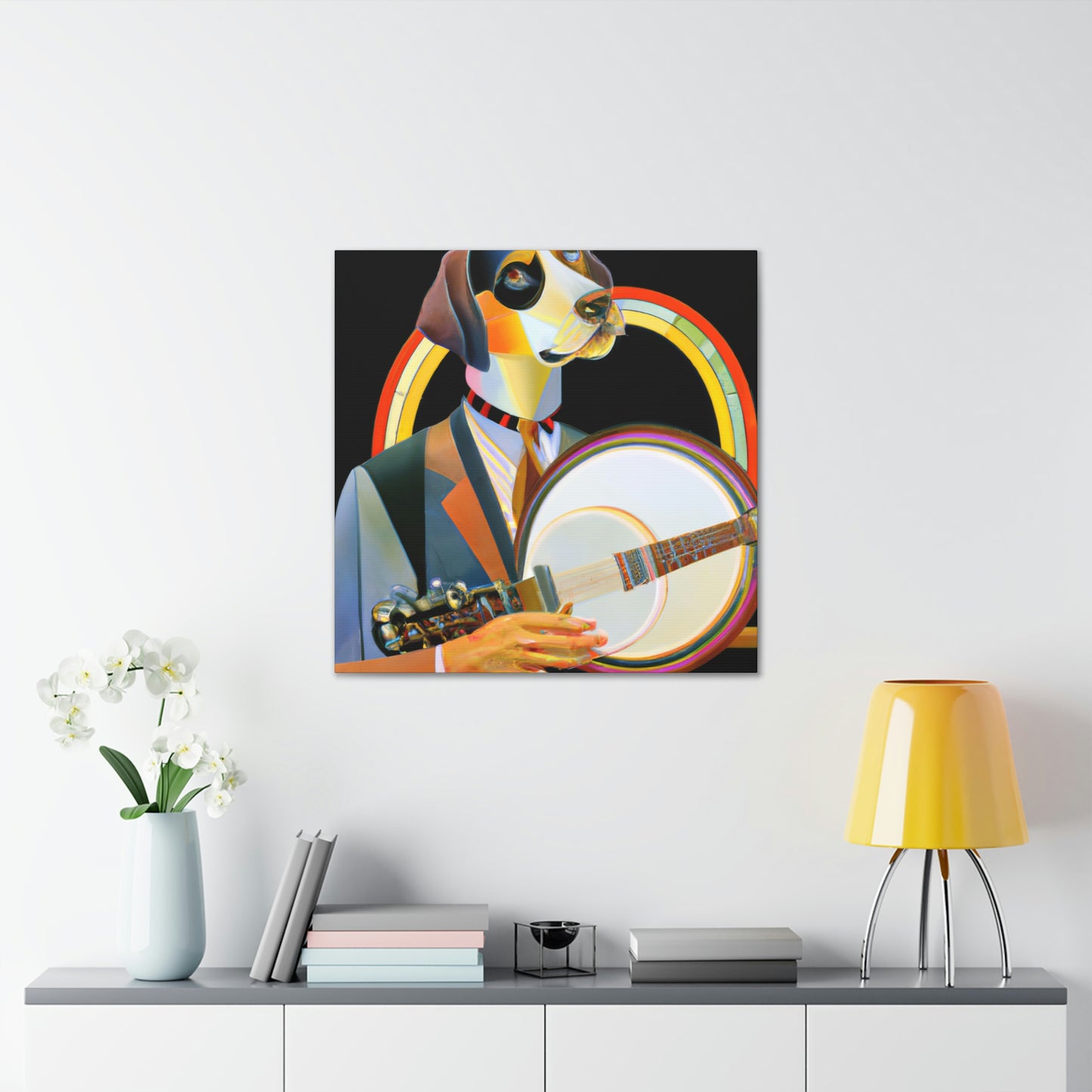 "Banjo Strumming Sunshine" - Canvas