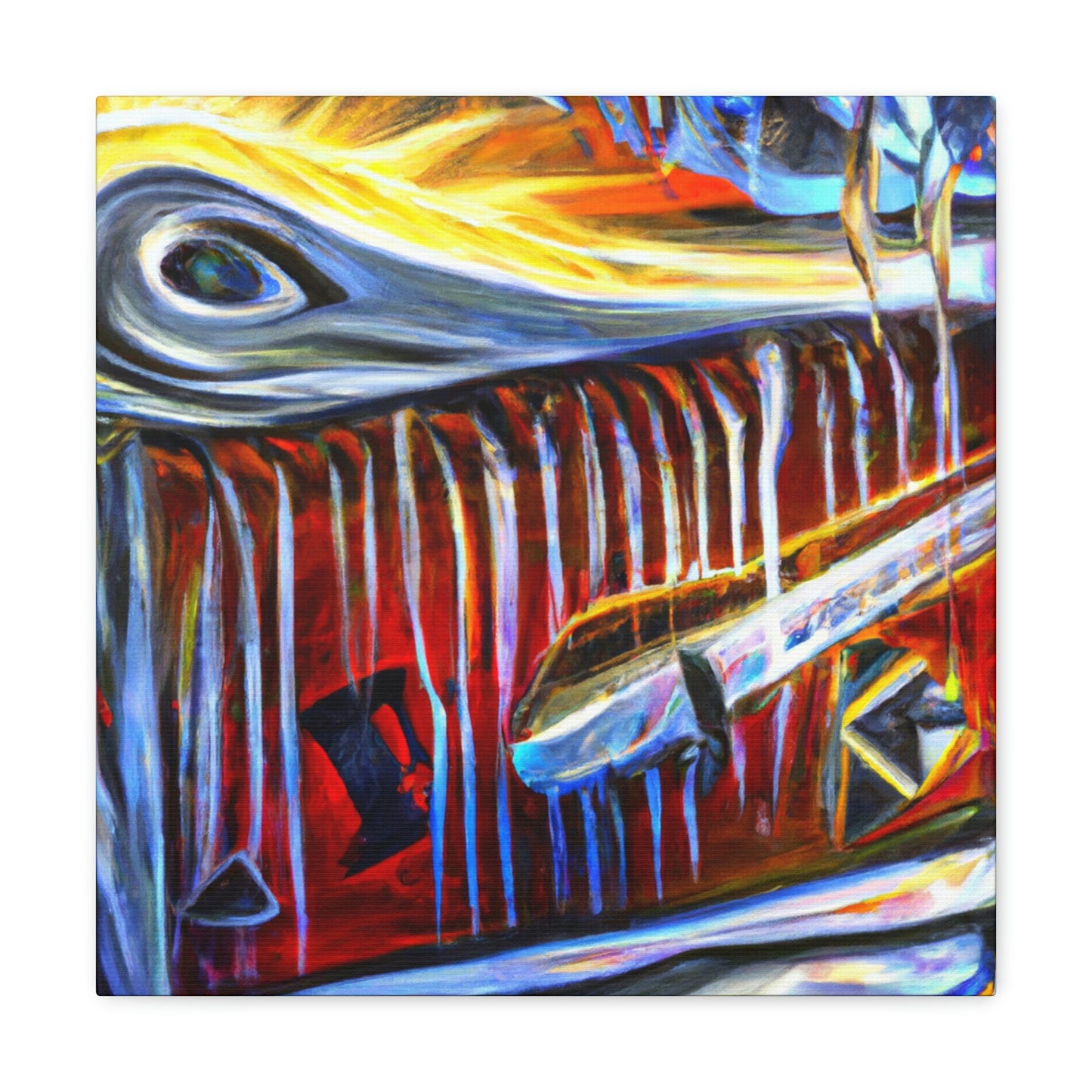 "Harmonica Through Expressionism" - Canvas