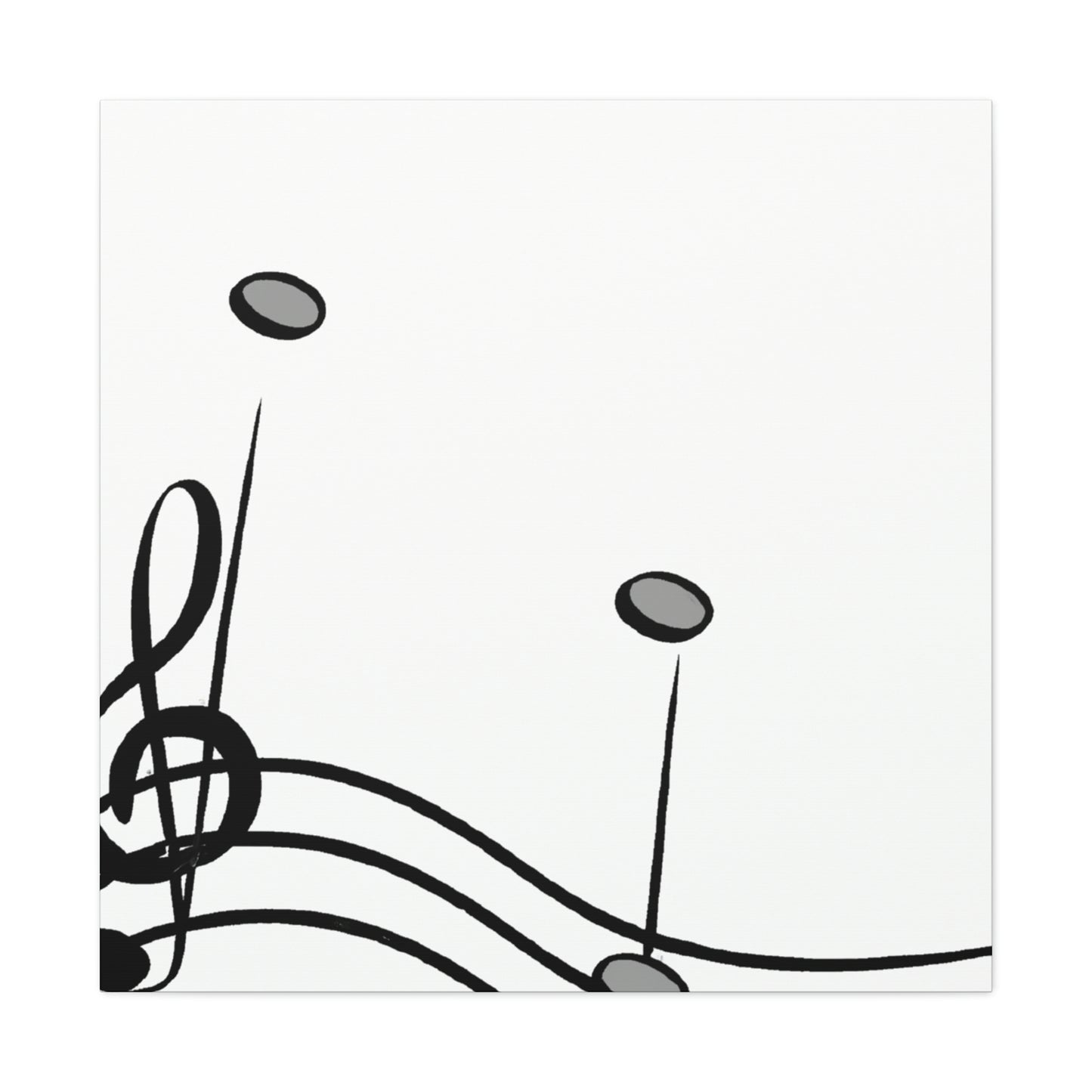 "Music of Minimalism" - Canvas