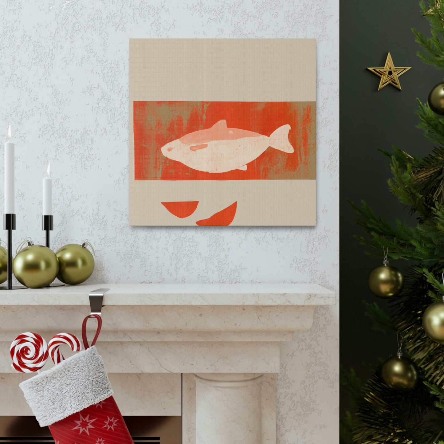 "Salmon in Simplicity" - Canvas