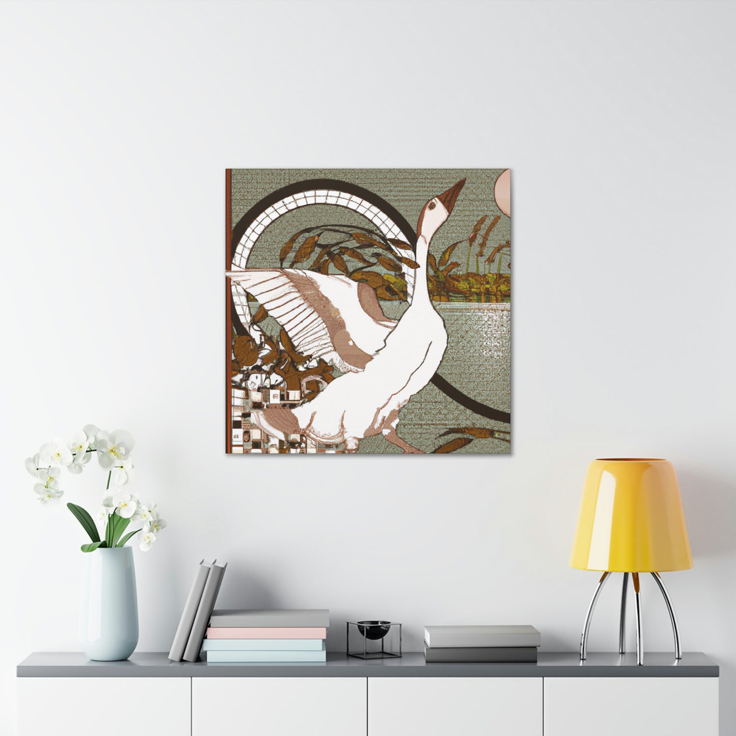 Goose in Art Nouveau - Canvas