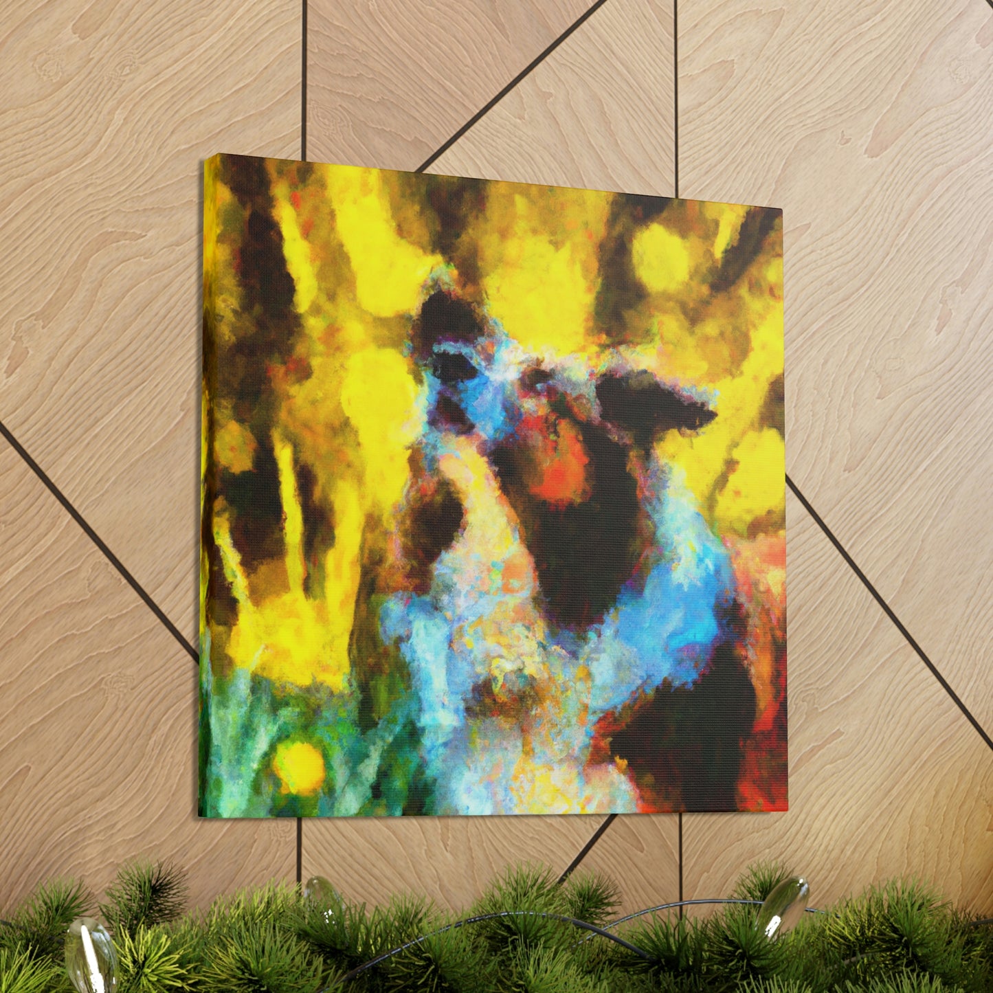 Impressionistic Border Collie - Canvas - Canvas