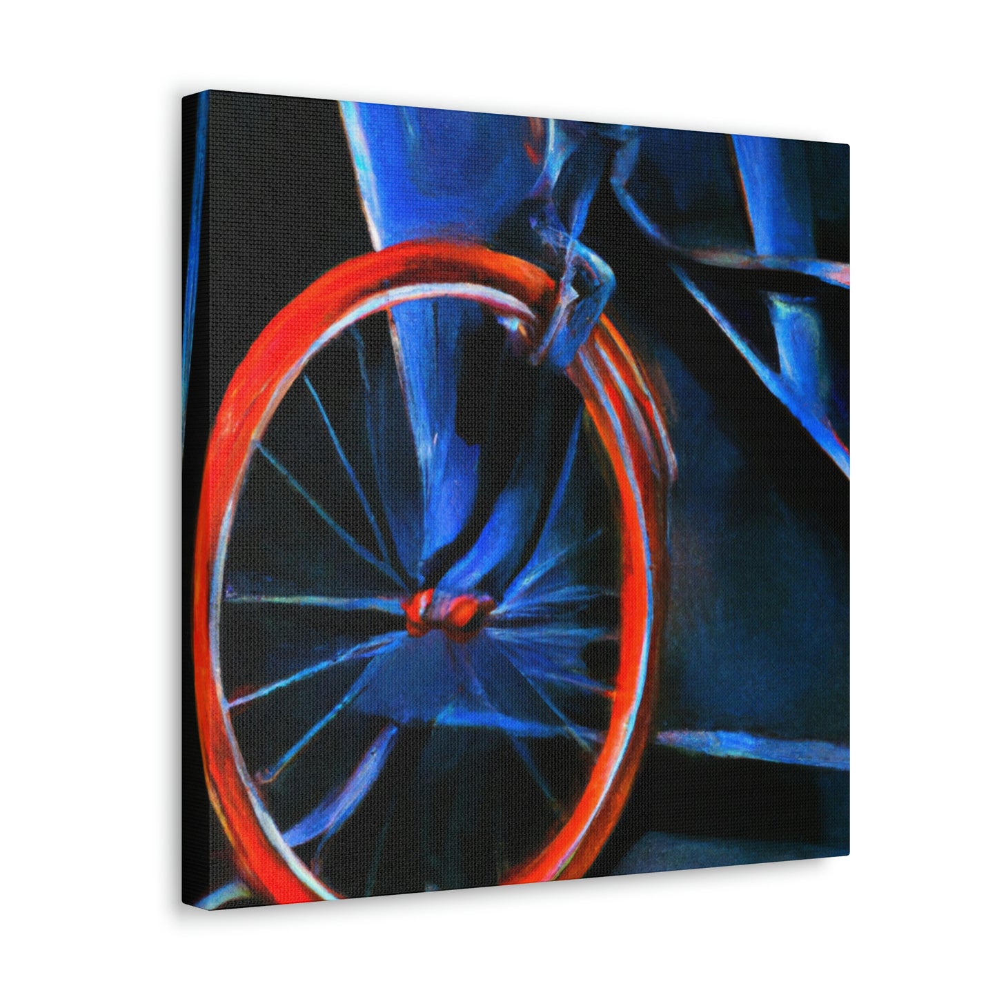 "Bicycle in Abstract Shade" - Canvas