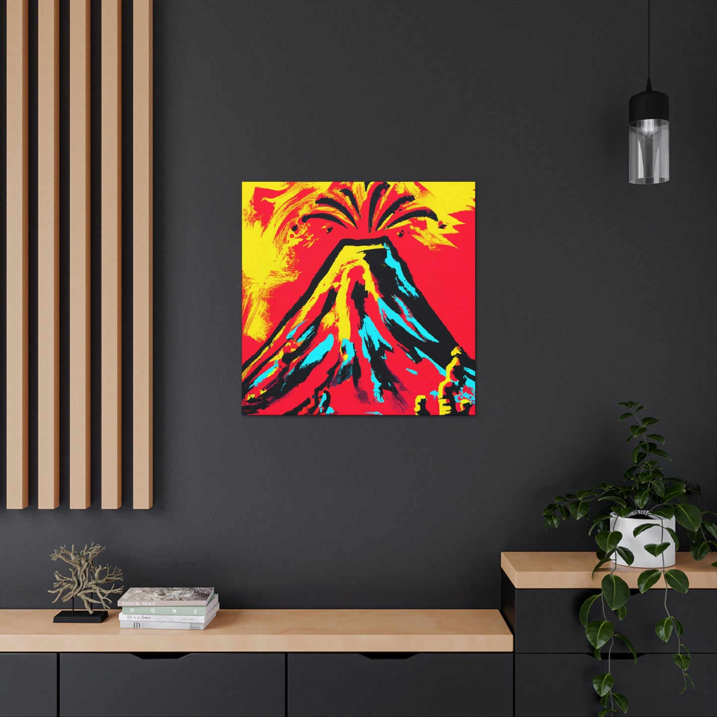 Volcano's Explosive Fury - Canvas