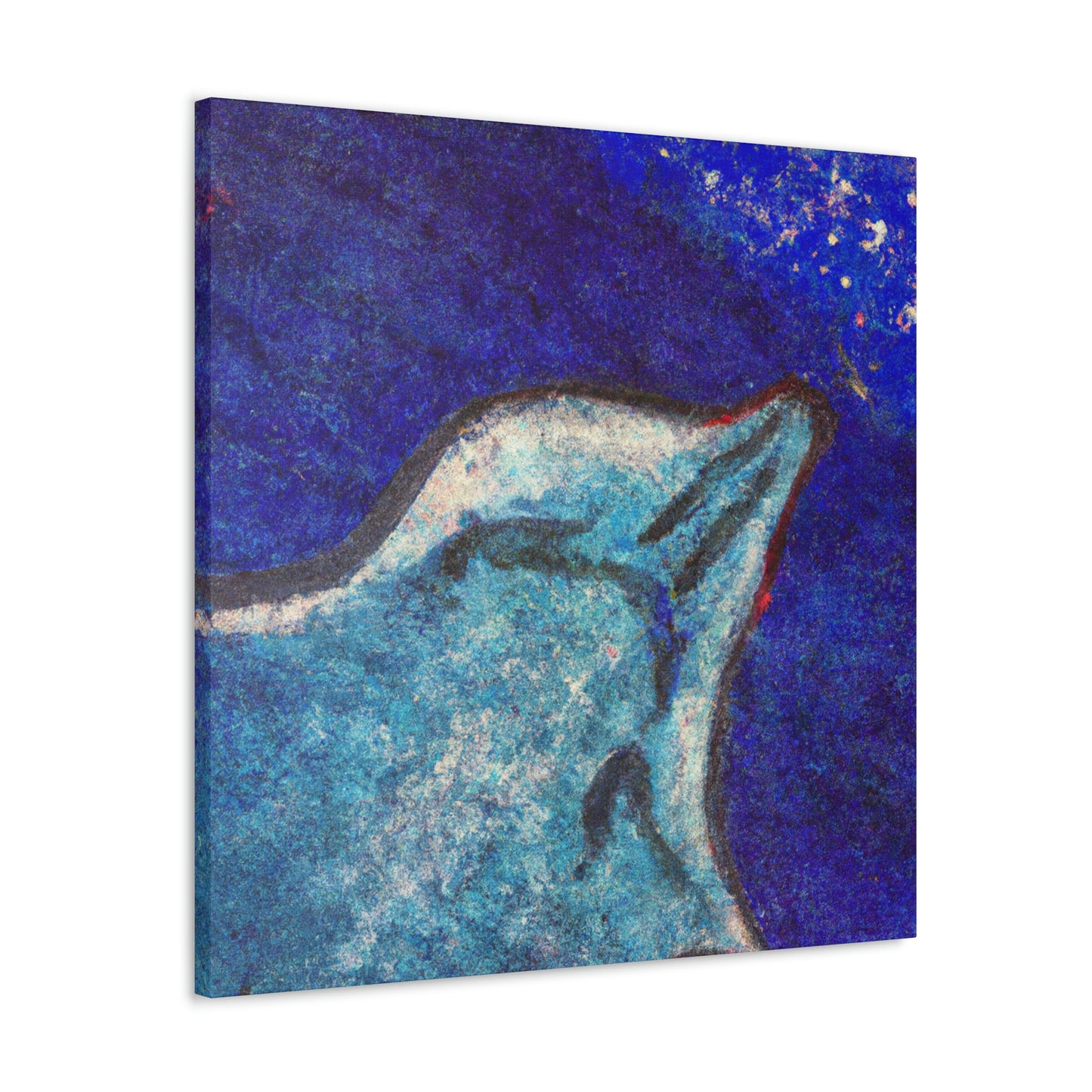 Stingray's Glistening Dance - Canvas