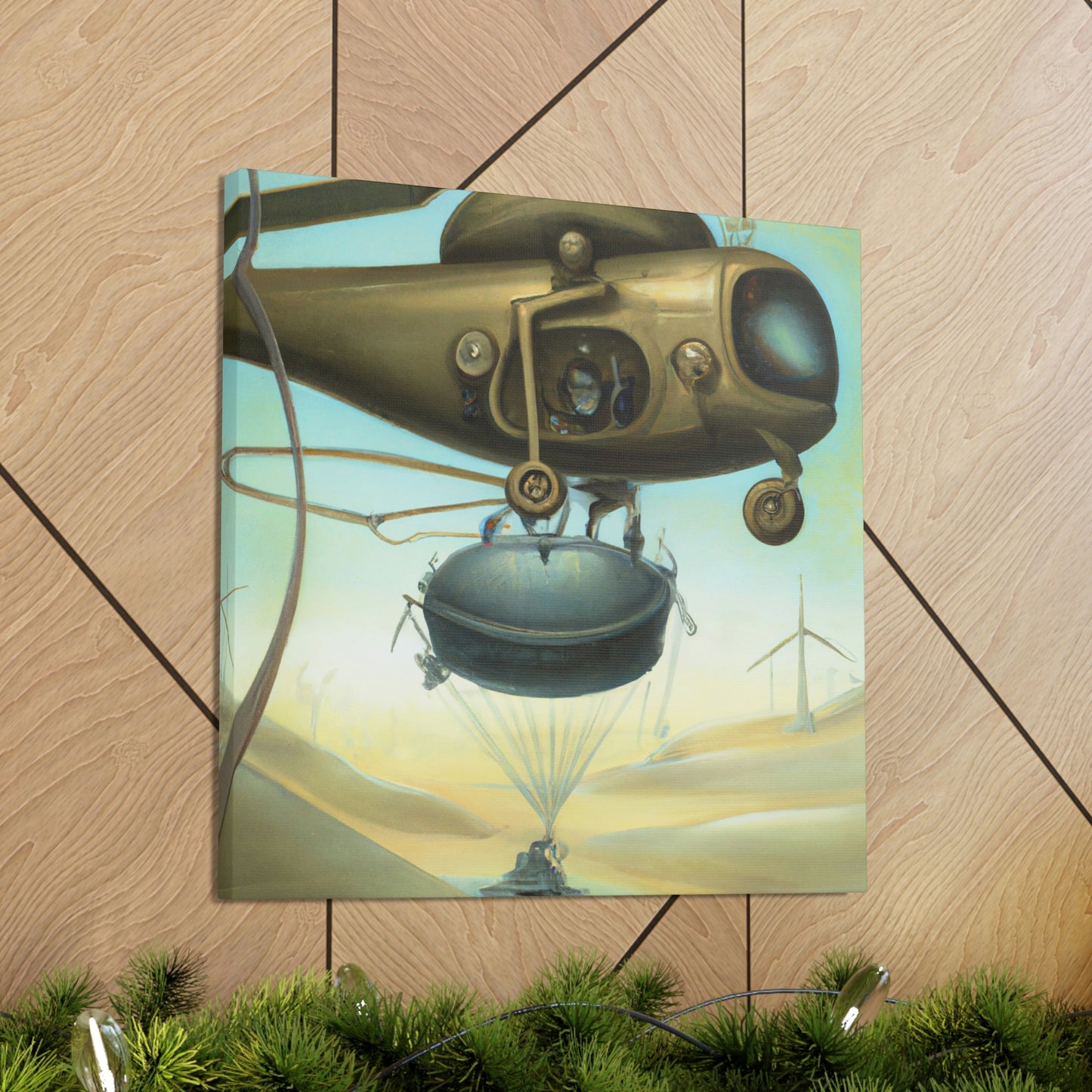 Helicopter in Surrealism - Canvas