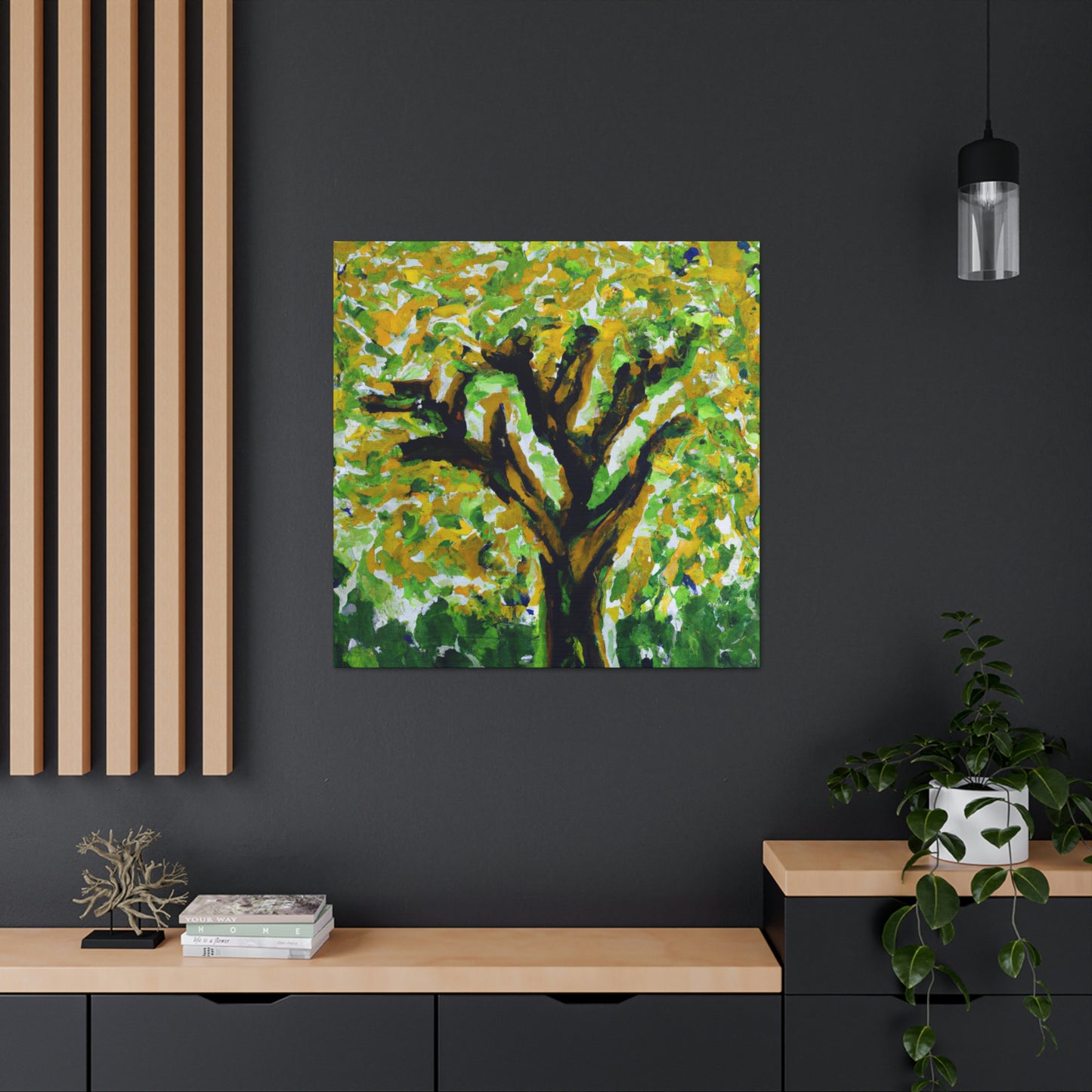 Elm Tree Expressionism - Canvas