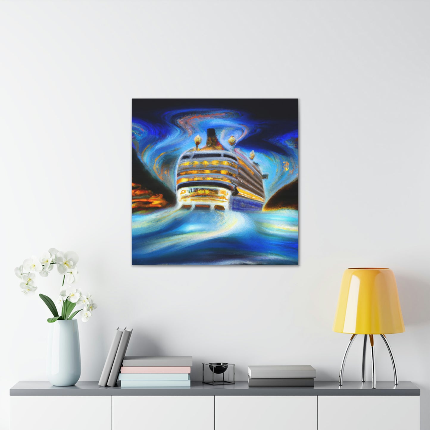 "Cruise Ship Surreality" - Canvas