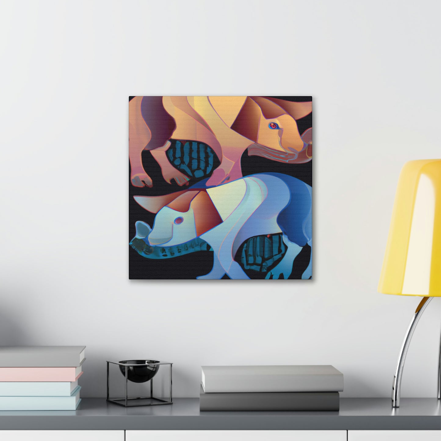 Pigs in Art Deco - Canvas